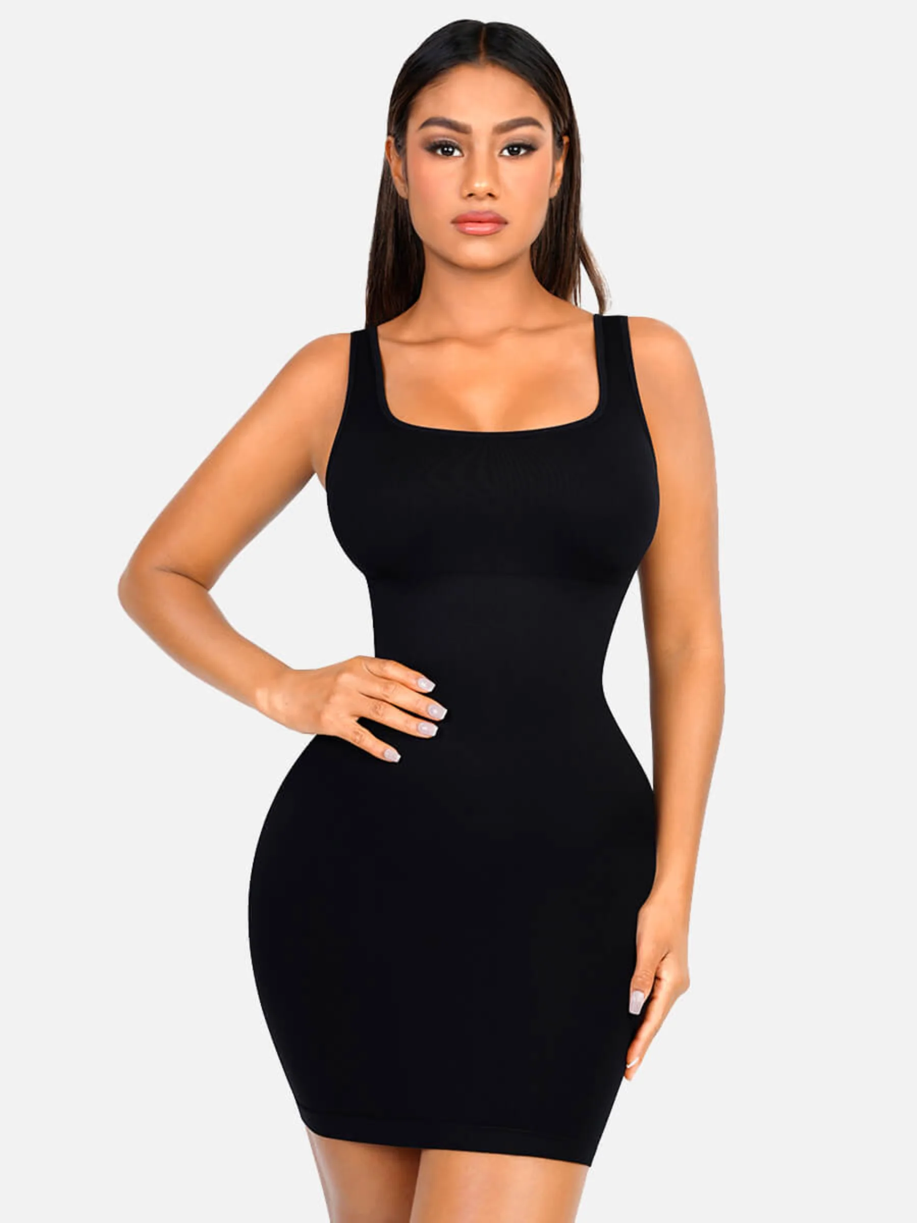 Feelingirl Seamless Square Neck Shaping Dress - Image 10