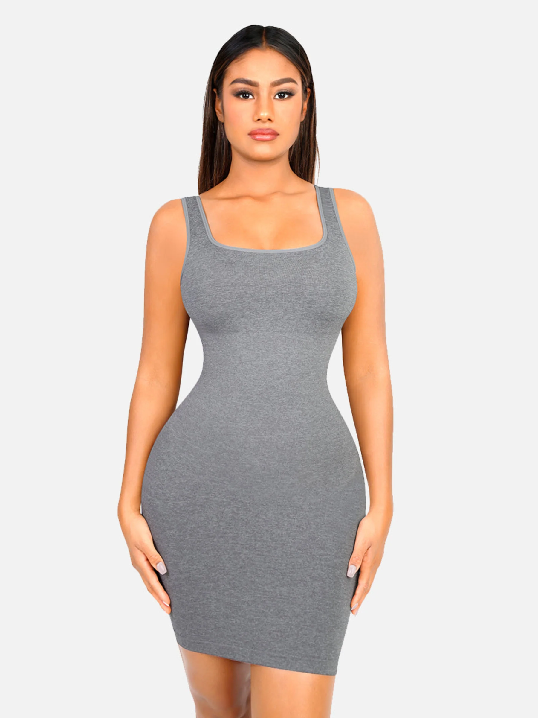 Feelingirl Seamless Square Neck Shaping Dress - Image 19