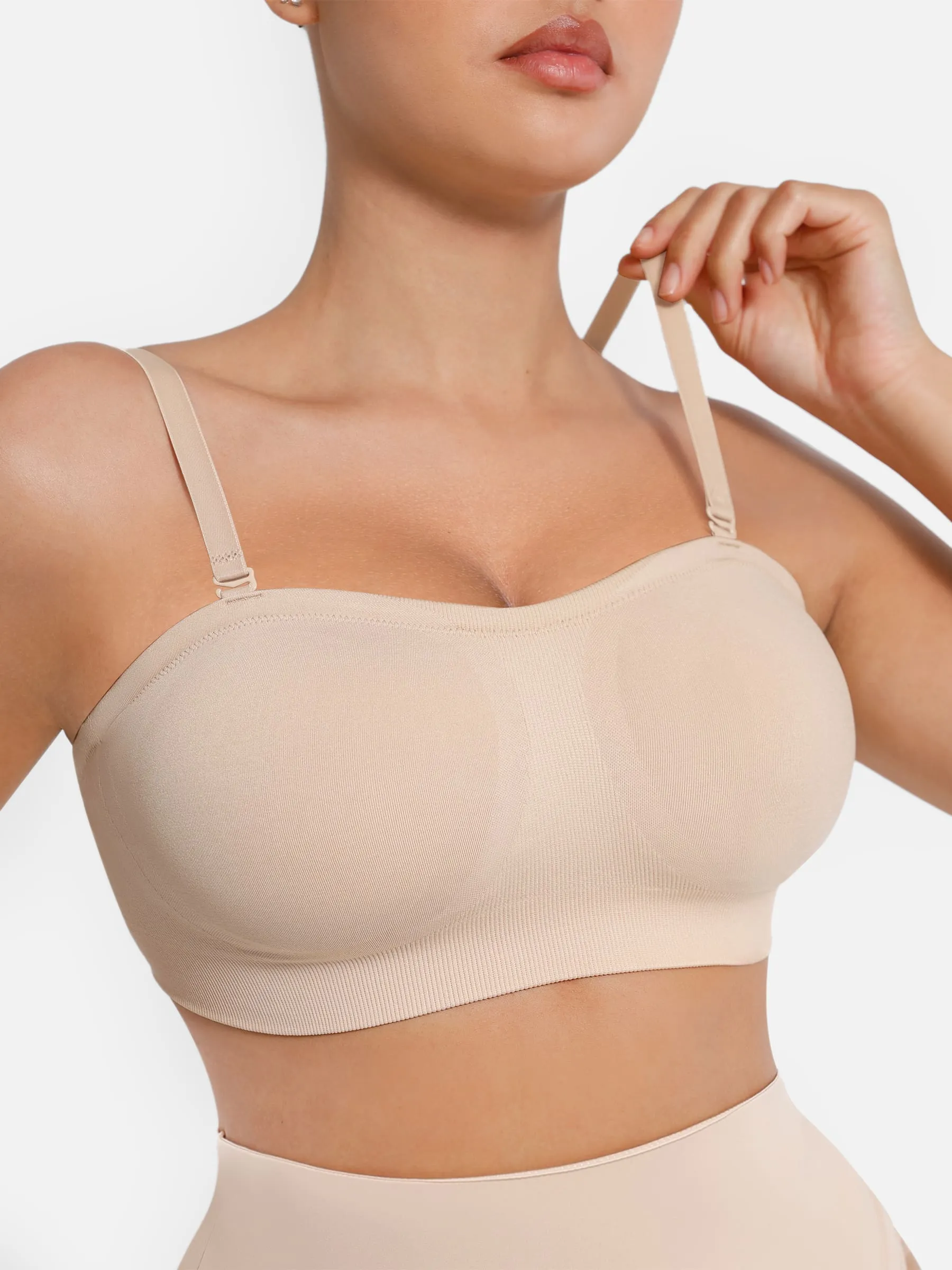 Feelingirl Seamless Strapless Anti-Slip Bra With Removable Pads - Image 6