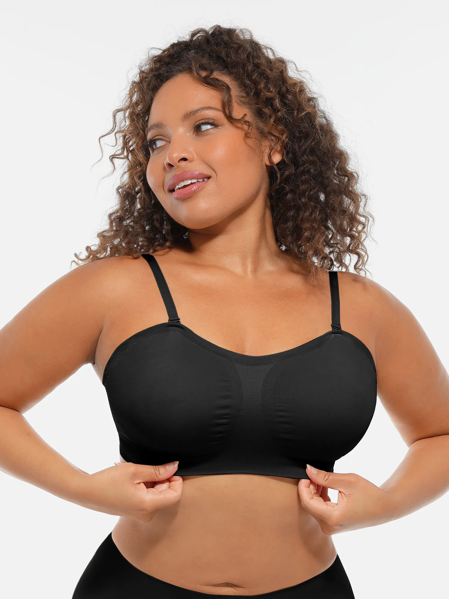 Feelingirl Seamless Strapless Anti-Slip Removable Pads Bra - Image 11