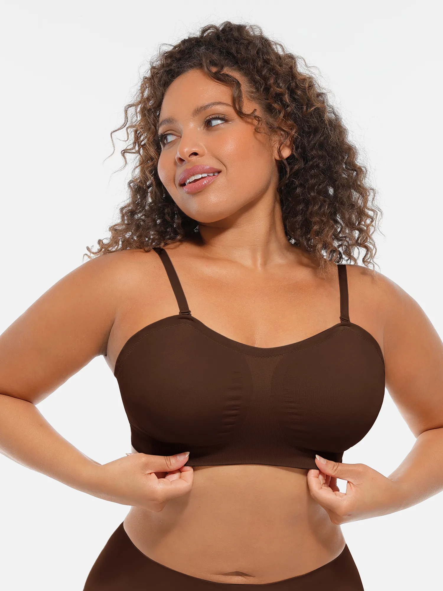 Feelingirl Seamless Strapless Anti-Slip Removable Pads Bra - Image 18