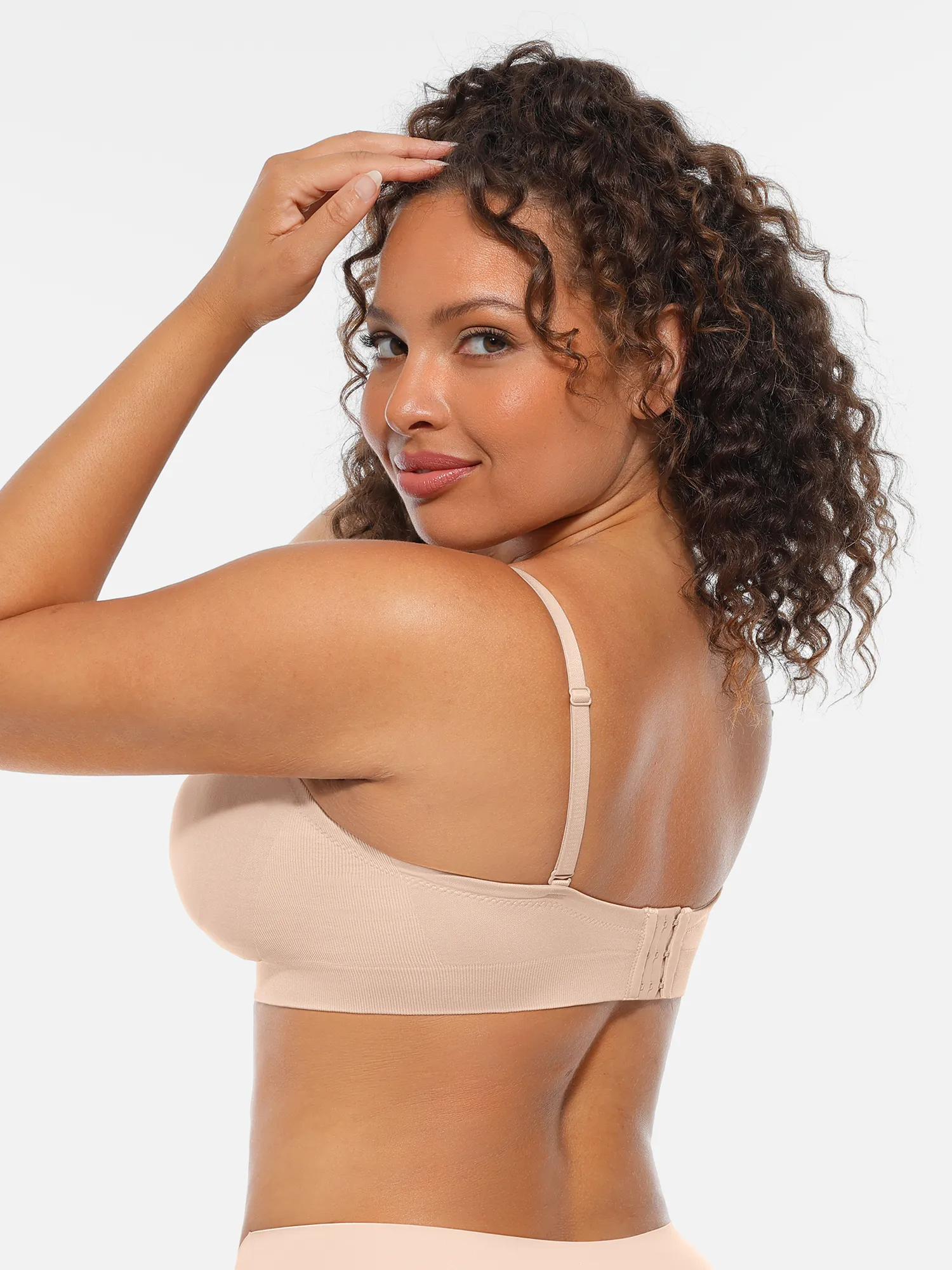 Feelingirl Seamless Strapless Anti-Slip Removable Pads Bra - Image 27