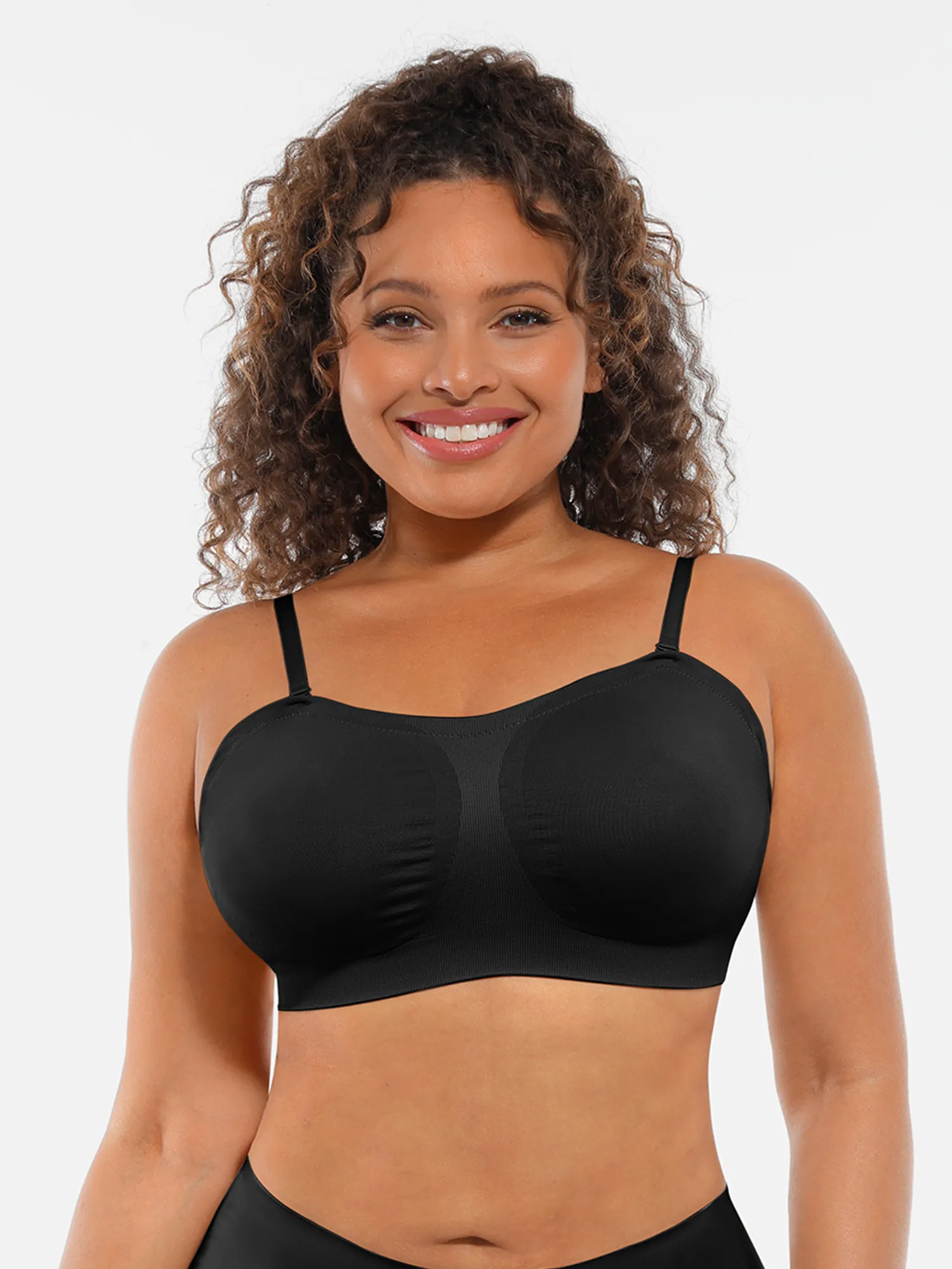 Feelingirl Seamless Strapless Anti-Slip Removable Pads Bra - Image 9