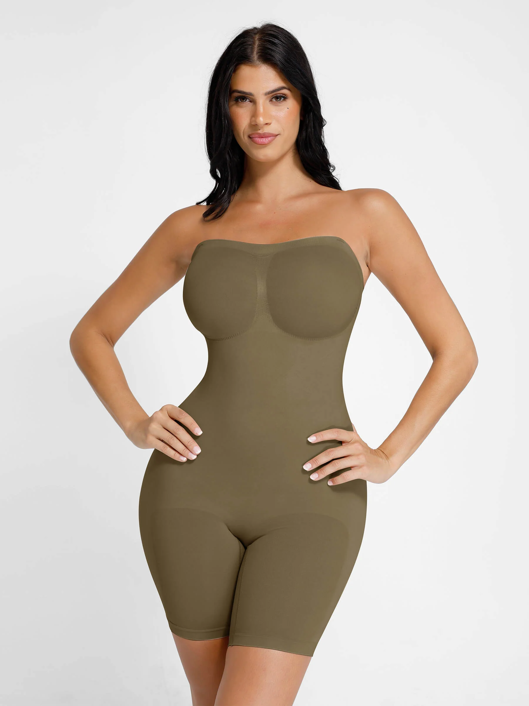 Feelingirl Seamless Strapless Bodysuit with Removable Straps - Image 23