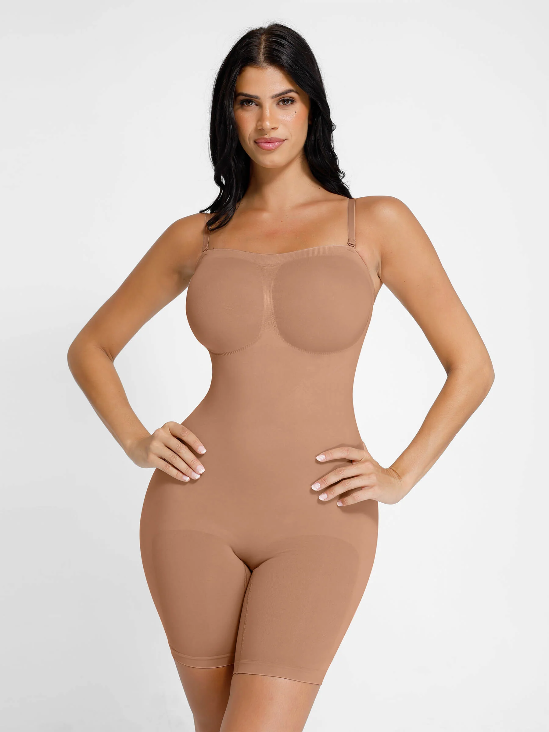 Feelingirl Seamless Strapless Bodysuit with Removable Straps - Image 37