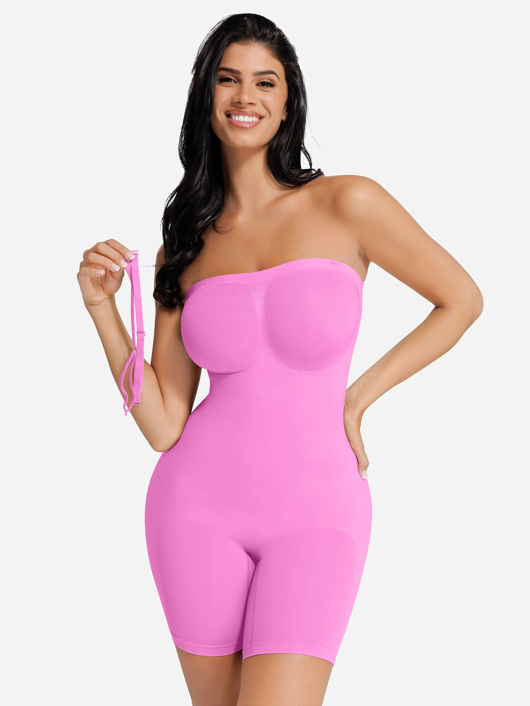Feelingirl Seamless Strapless Bodysuit with Removable Straps - Image 73