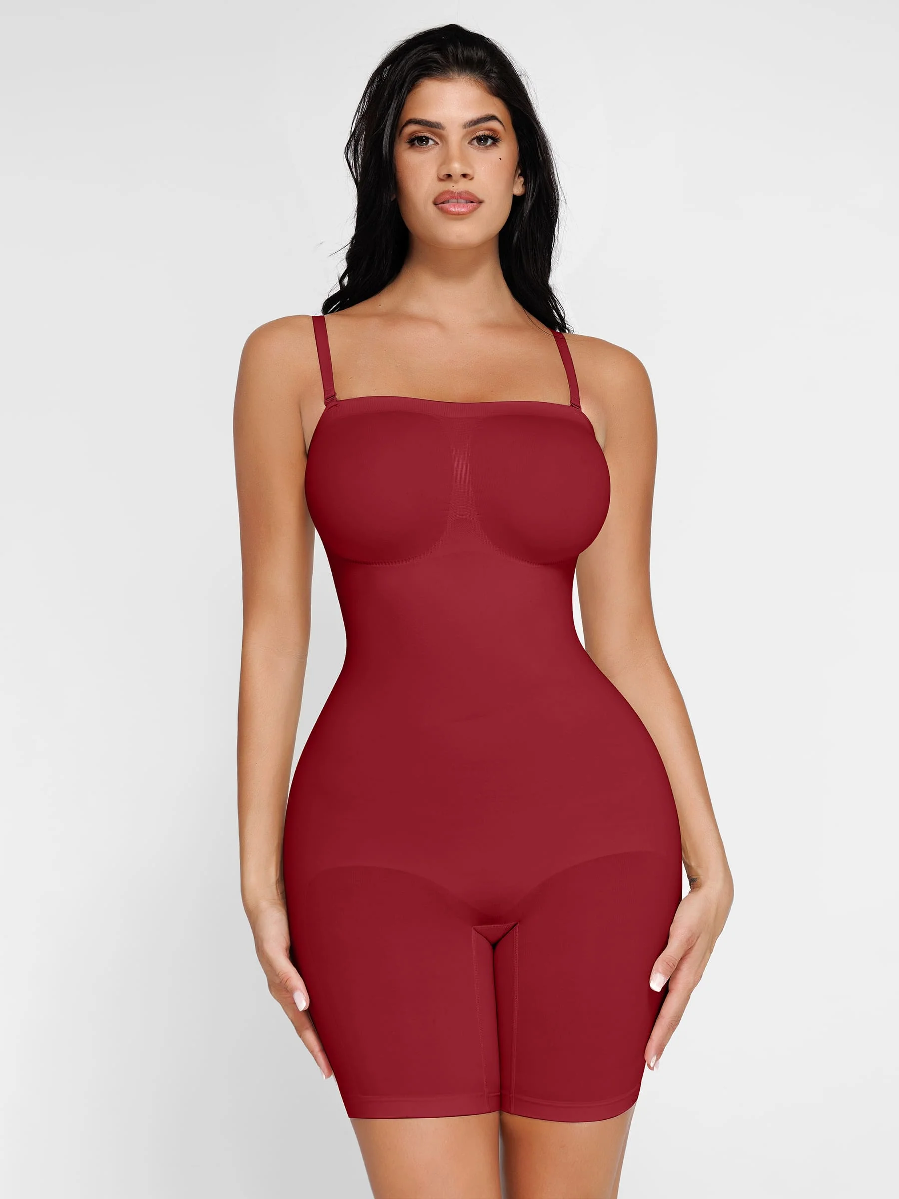 Feelingirl Seamless Strapless Bodysuit with Removable Straps - Image 81