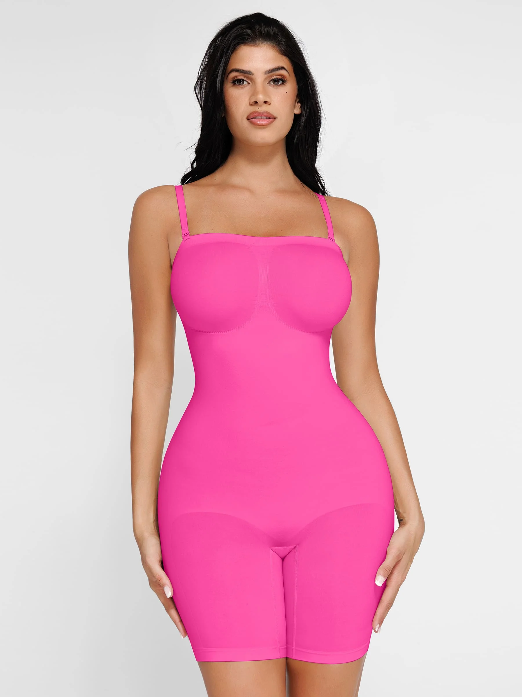 Feelingirl Seamless Strapless Bodysuit with Removable Straps - Image 99