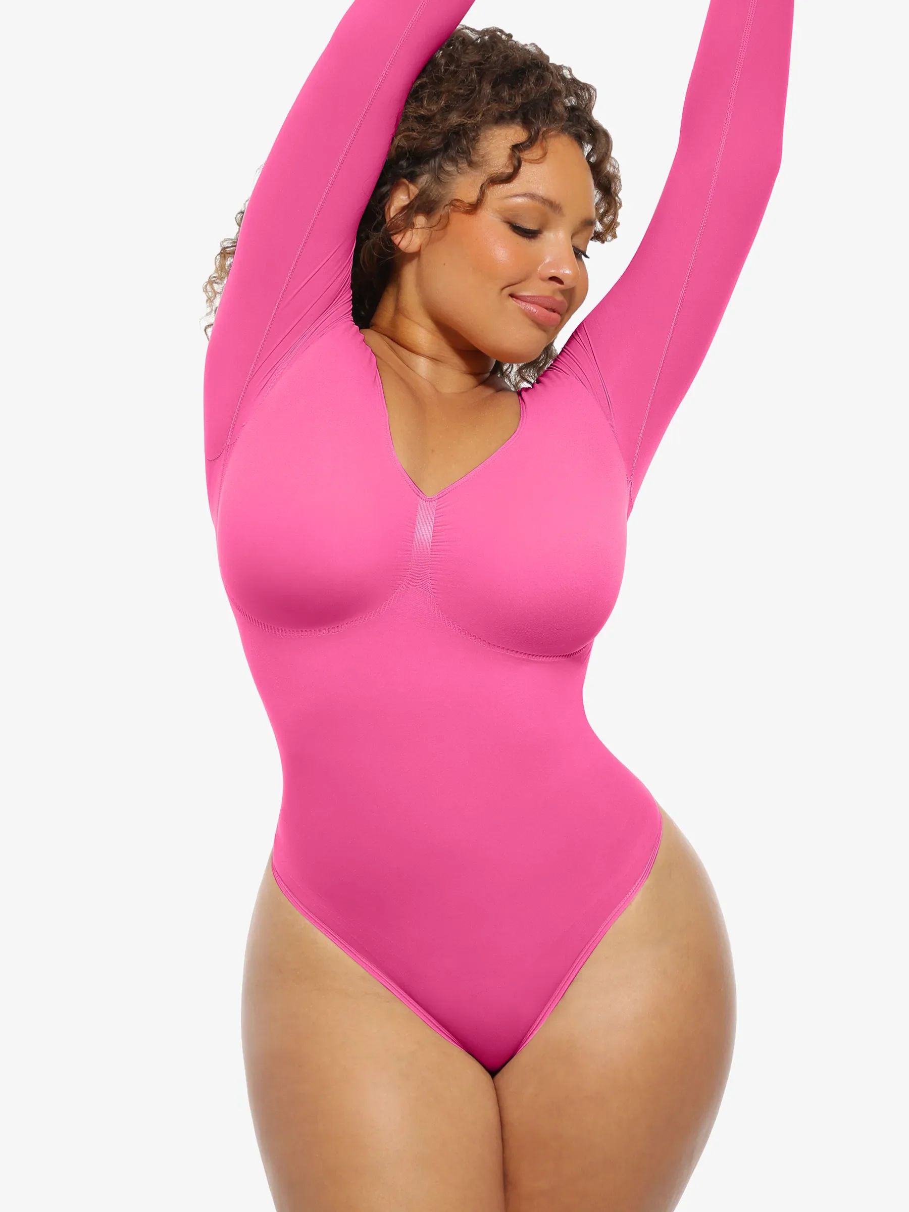 Feelingirl Seamless Supportive Long Sleeve Tummy Control Bodysuit [BOGO] - Image 25