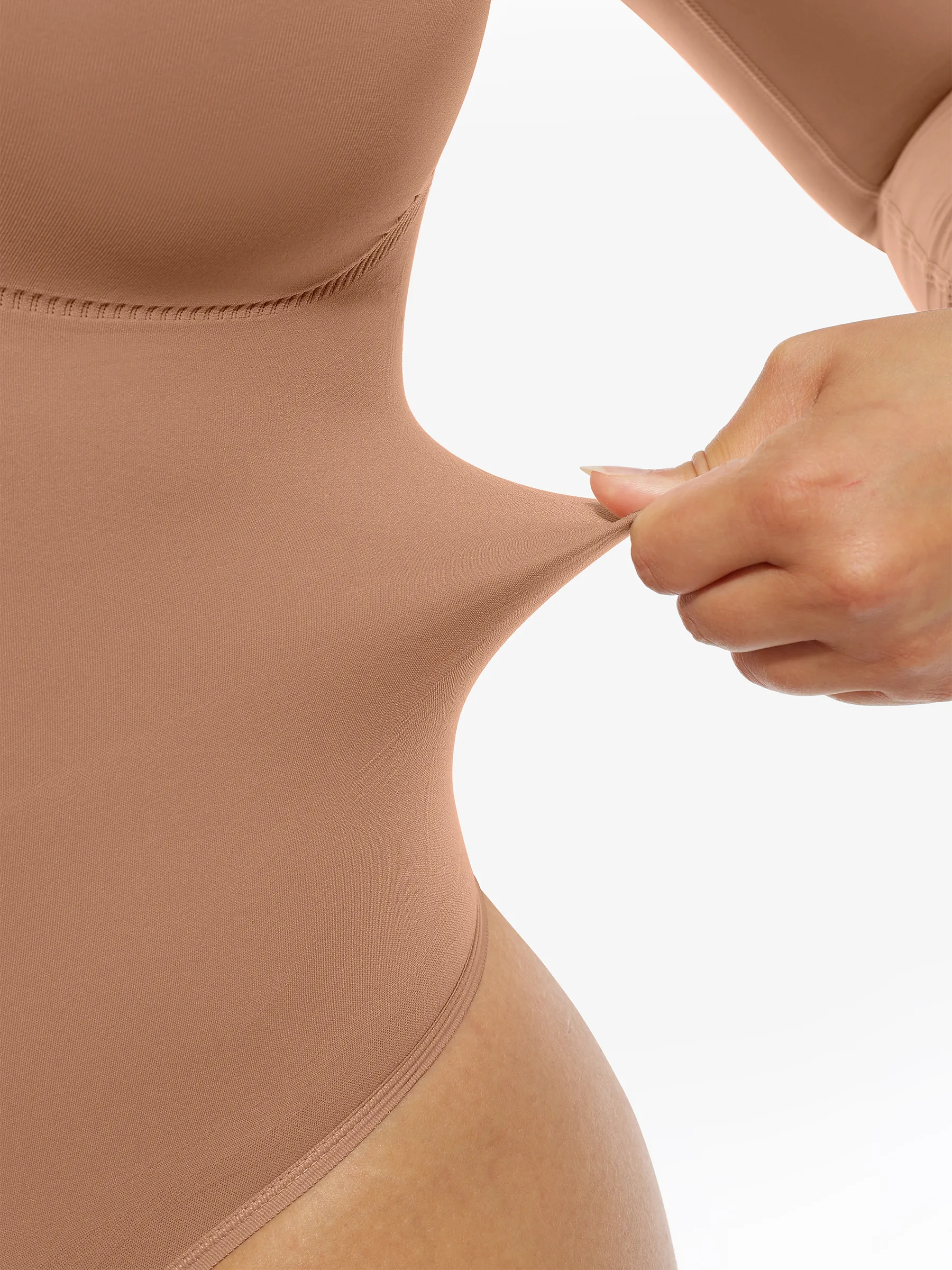 Feelingirl Seamless Supportive Long Sleeve Tummy Control Bodysuit [BOGO] - Image 7