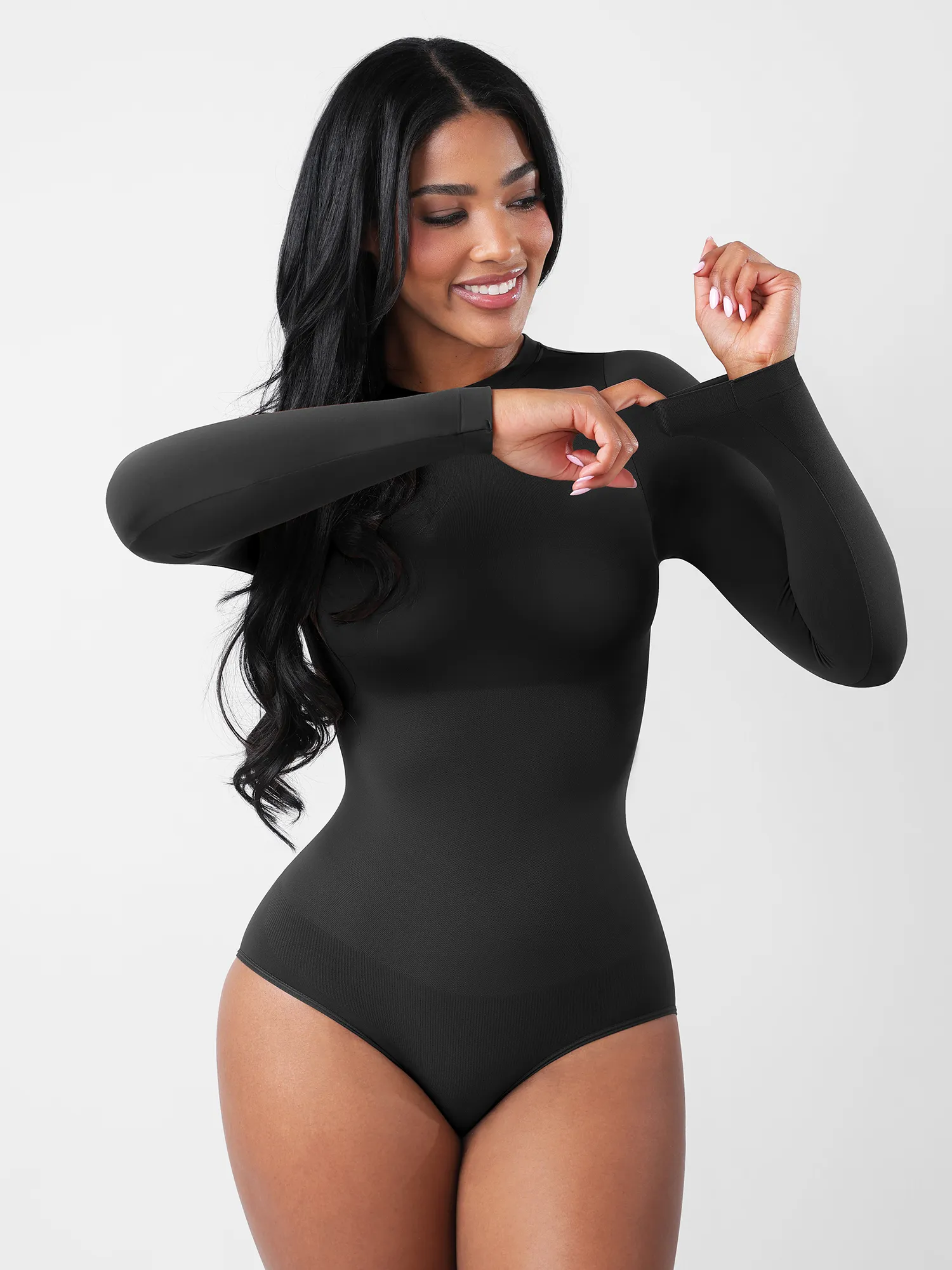 Feelingirl Seamless Ultra-Soft Crew Neck Bodysuit - Image 33