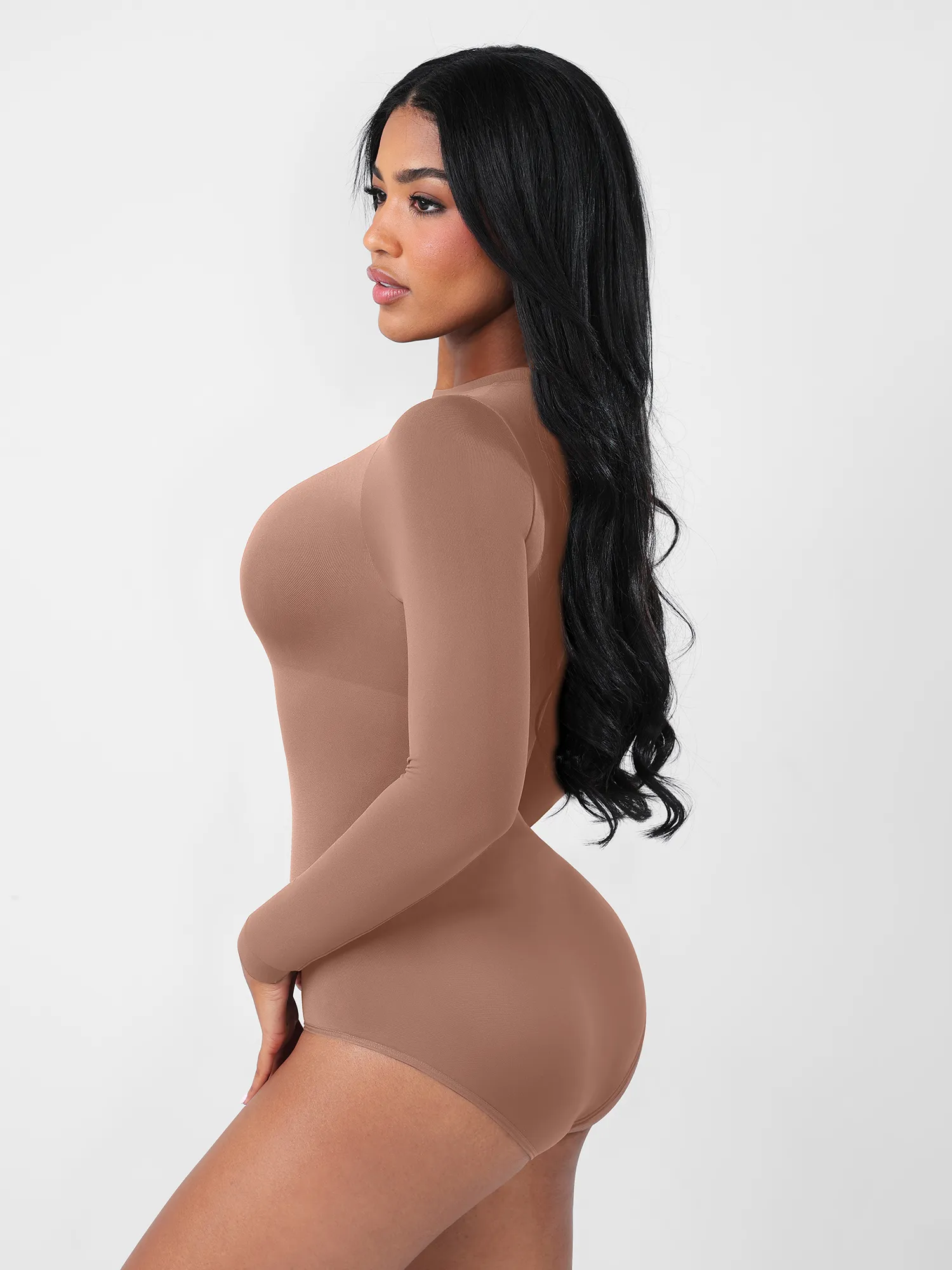 Feelingirl Seamless Ultra-Soft Crew Neck Bodysuit - Image 40
