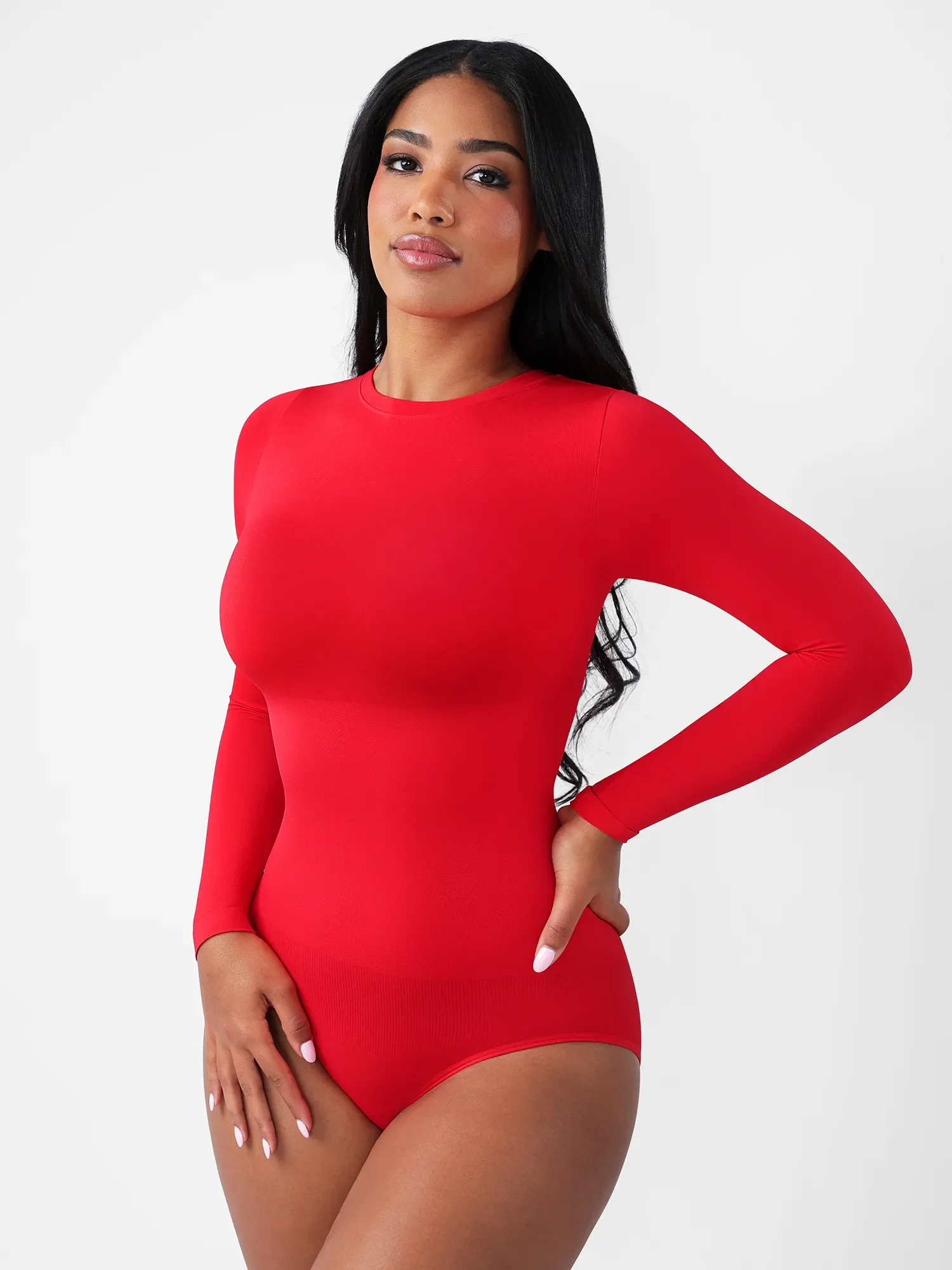 Feelingirl Seamless Ultra-Soft Crew Neck Bodysuit - Image 12
