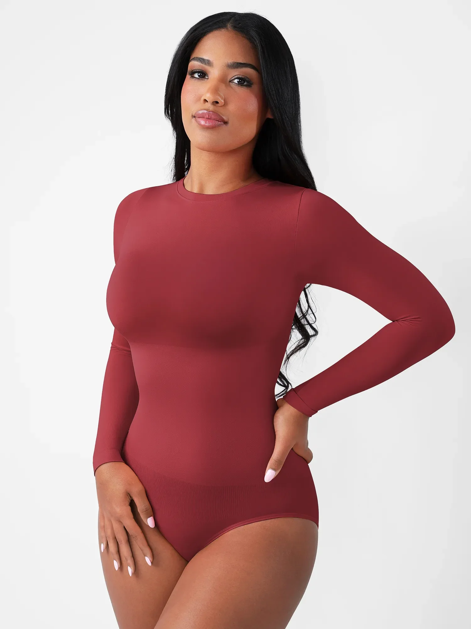 Feelingirl Seamless Ultra-Soft Crew Neck Bodysuit - Image 20