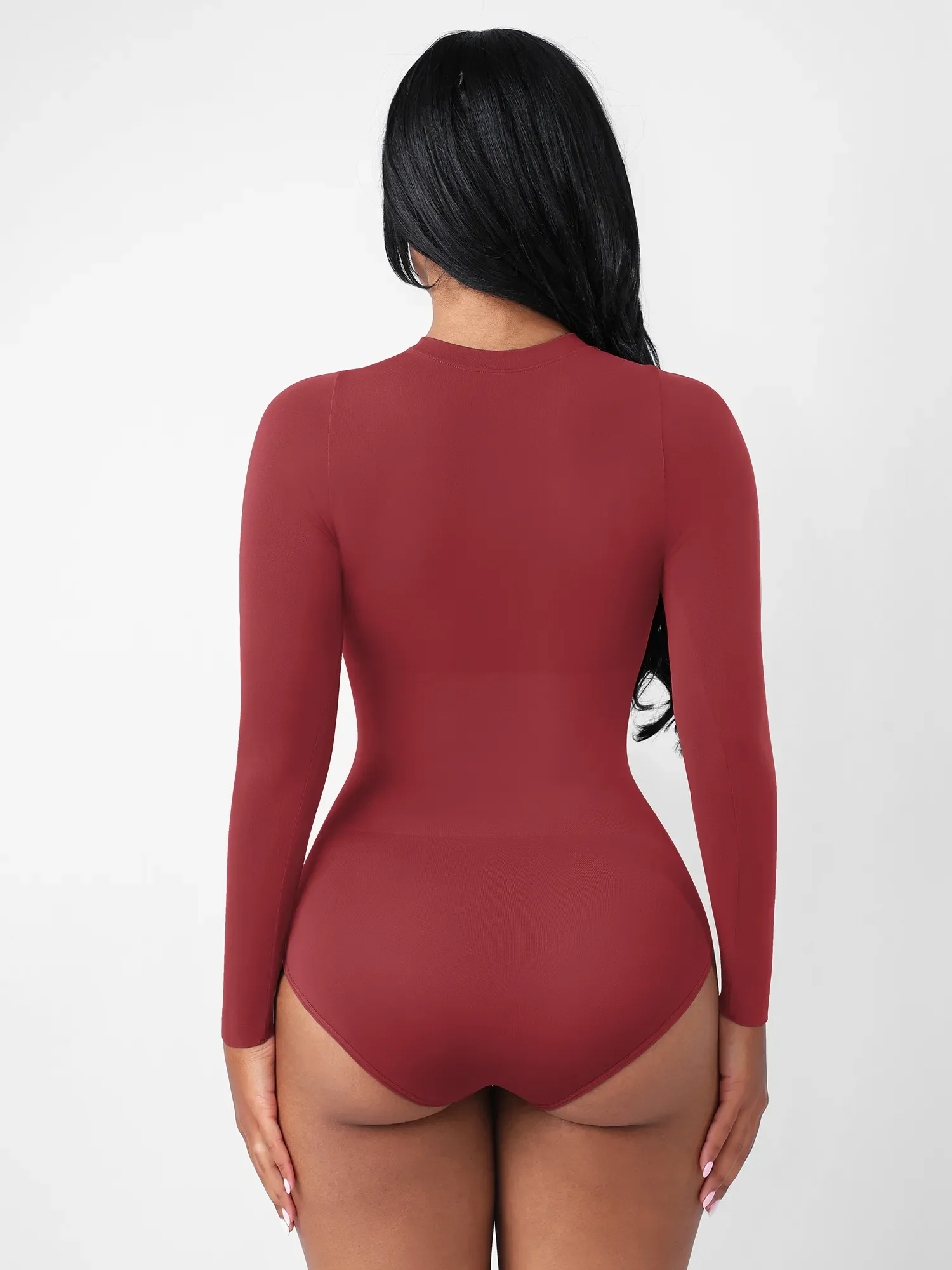 Feelingirl Seamless Ultra-Soft Crew Neck Bodysuit - Image 24