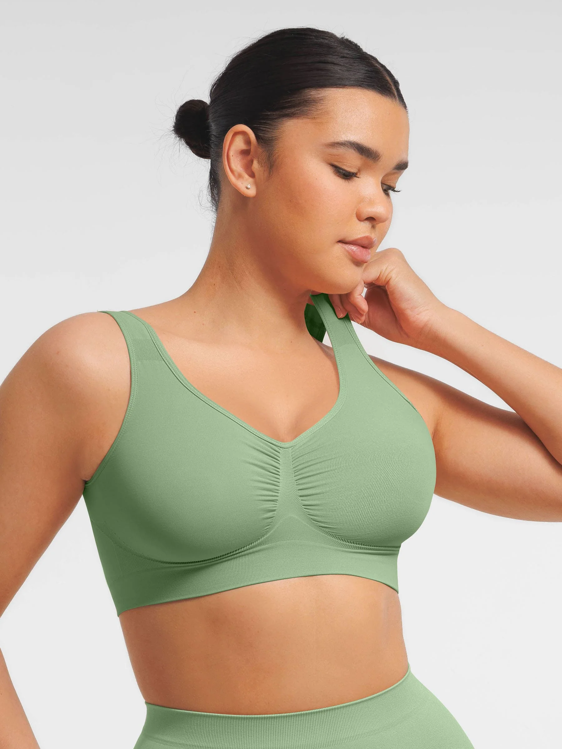 Feelingirl Seamless Wide Straps Everyday Bra - Image 70
