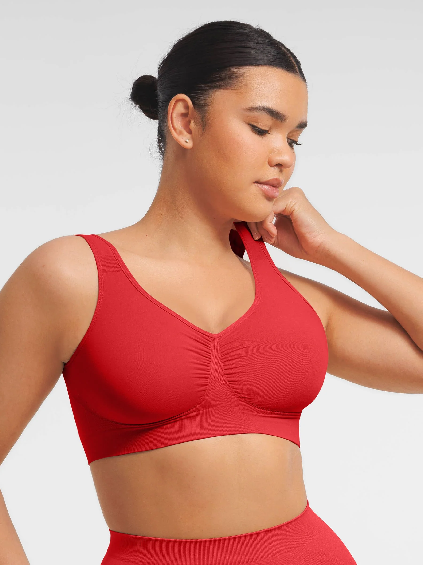 Feelingirl Seamless Wide Straps Everyday Bra - Image 92