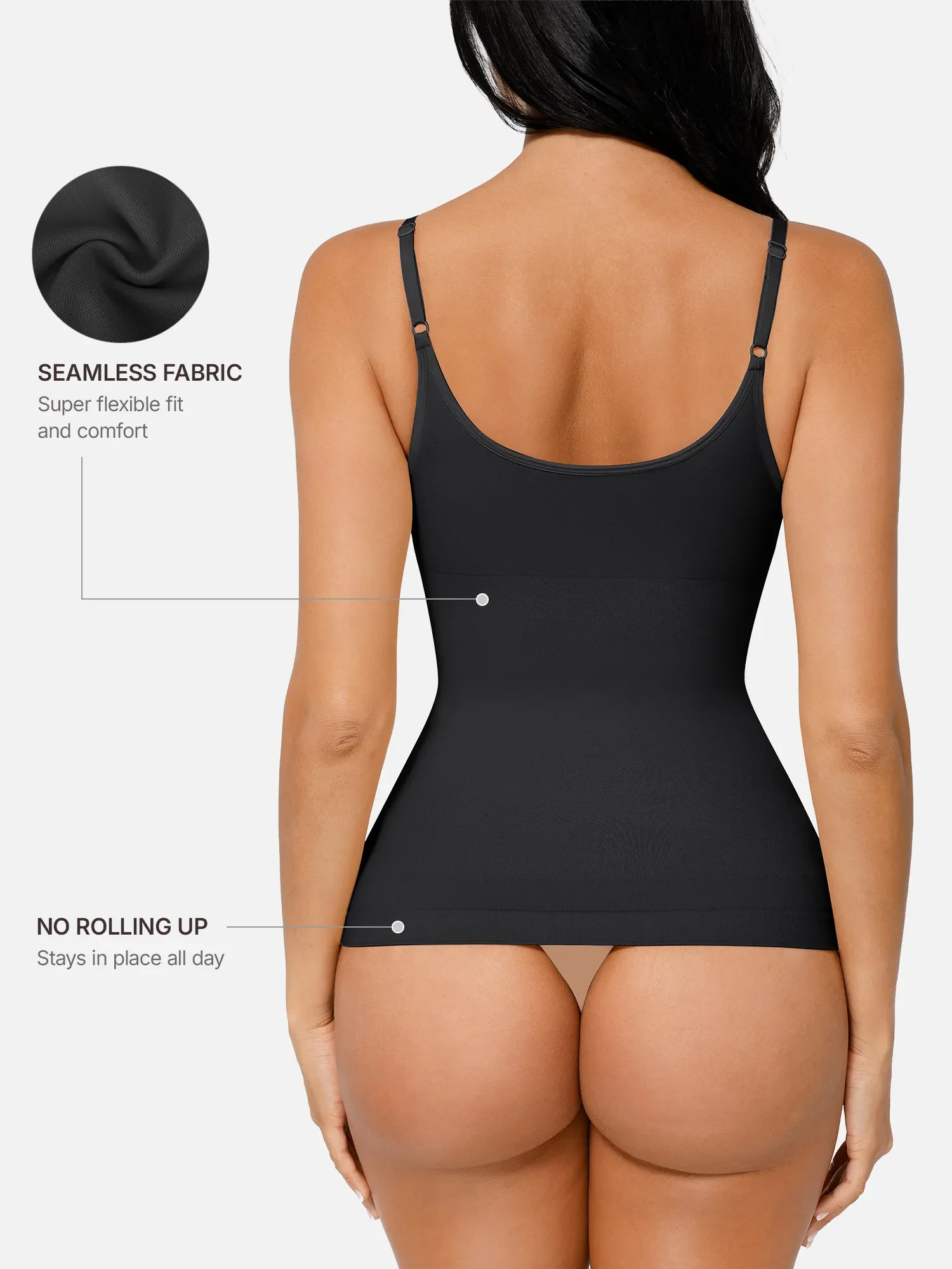 Feelingirl Bust Support Waist and Abdomen Control Shape Tank Top Vest - Image 10