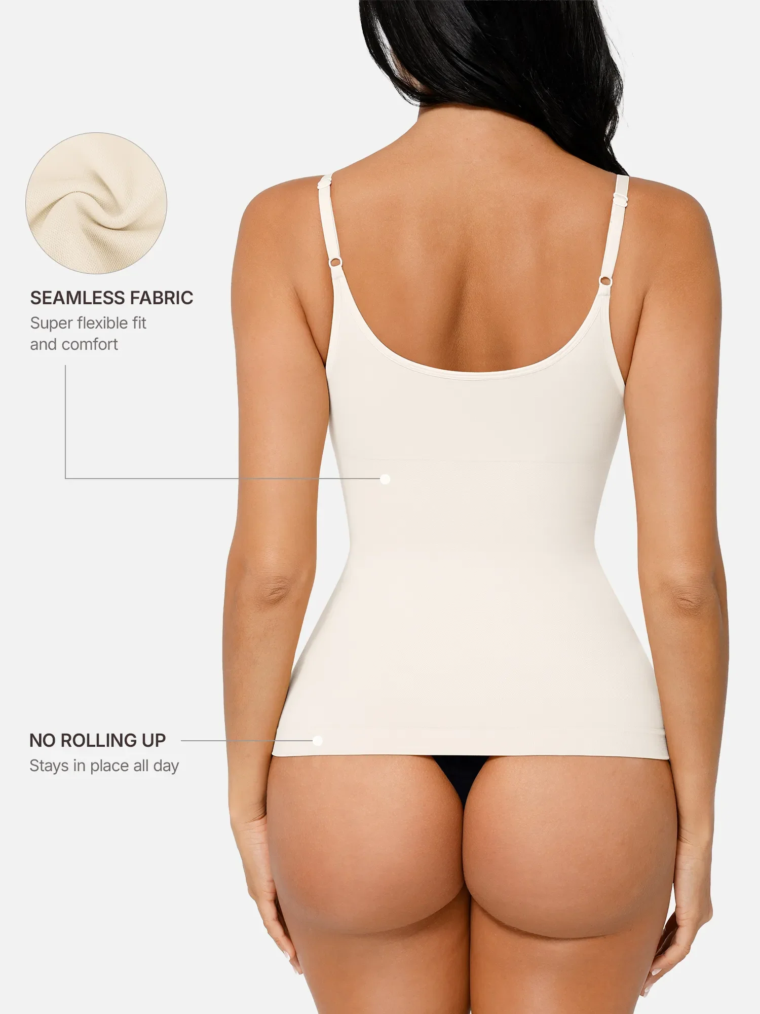 Feelingirl Bust Support Waist and Abdomen Control Shape Tank Top Vest - Image 22