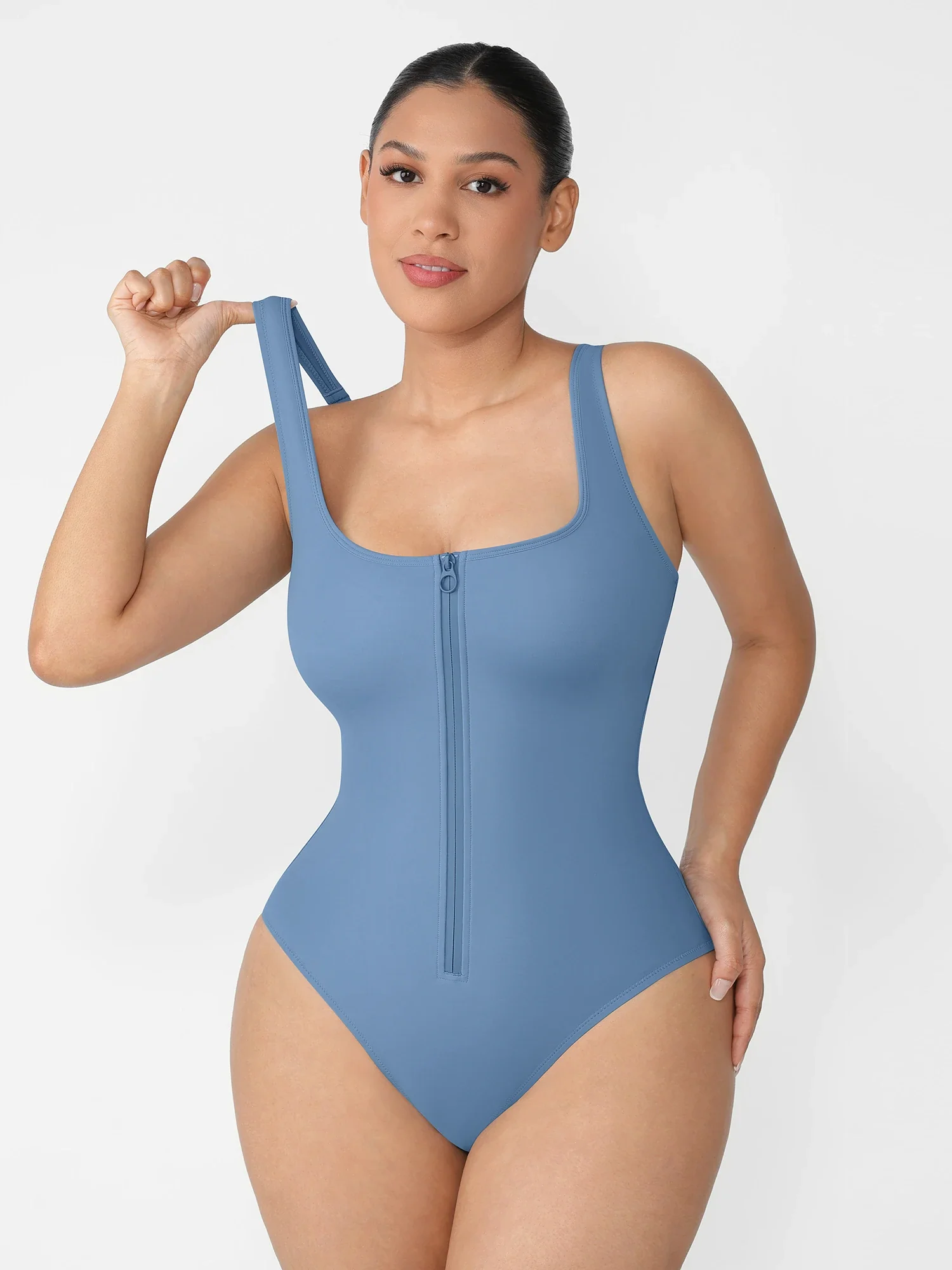 Feelingirl Waist Tummy Control One Piece Swimsuit - Image 22