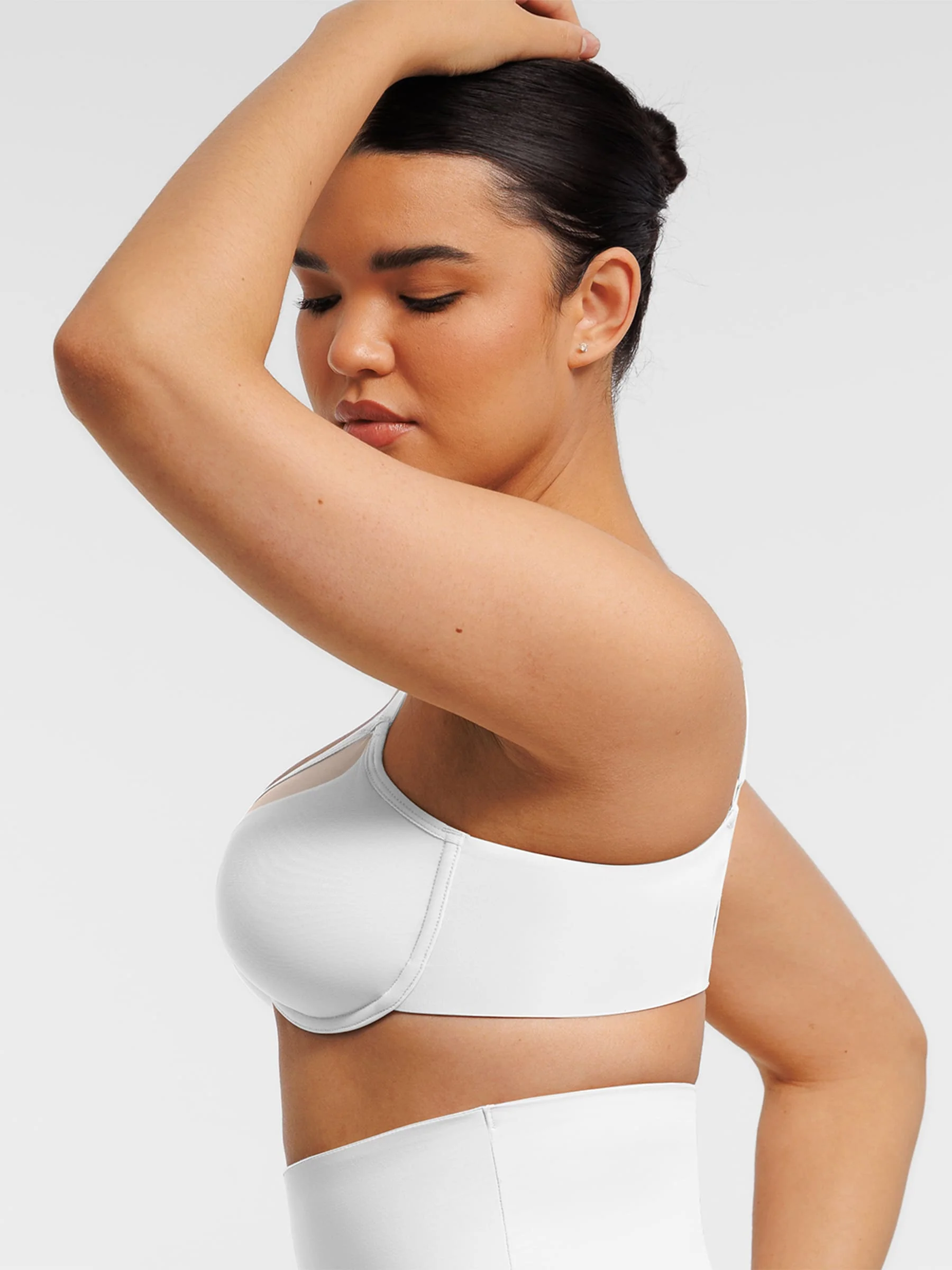 Feelingirl Sheer Mesh Full Coverage Unpadded Underwire Bra - Image 19