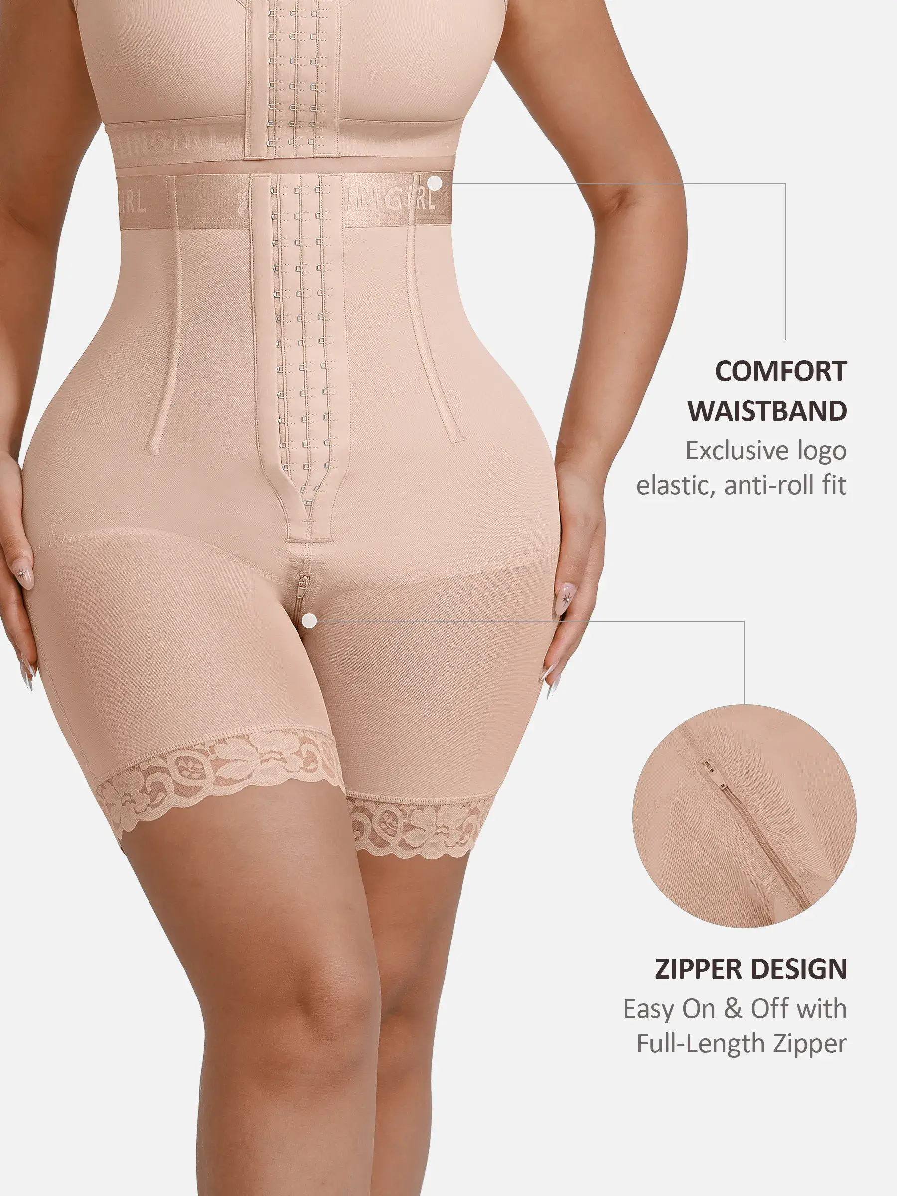 Feelingirl Steel-Boned High-Waist Shaper - Image 16