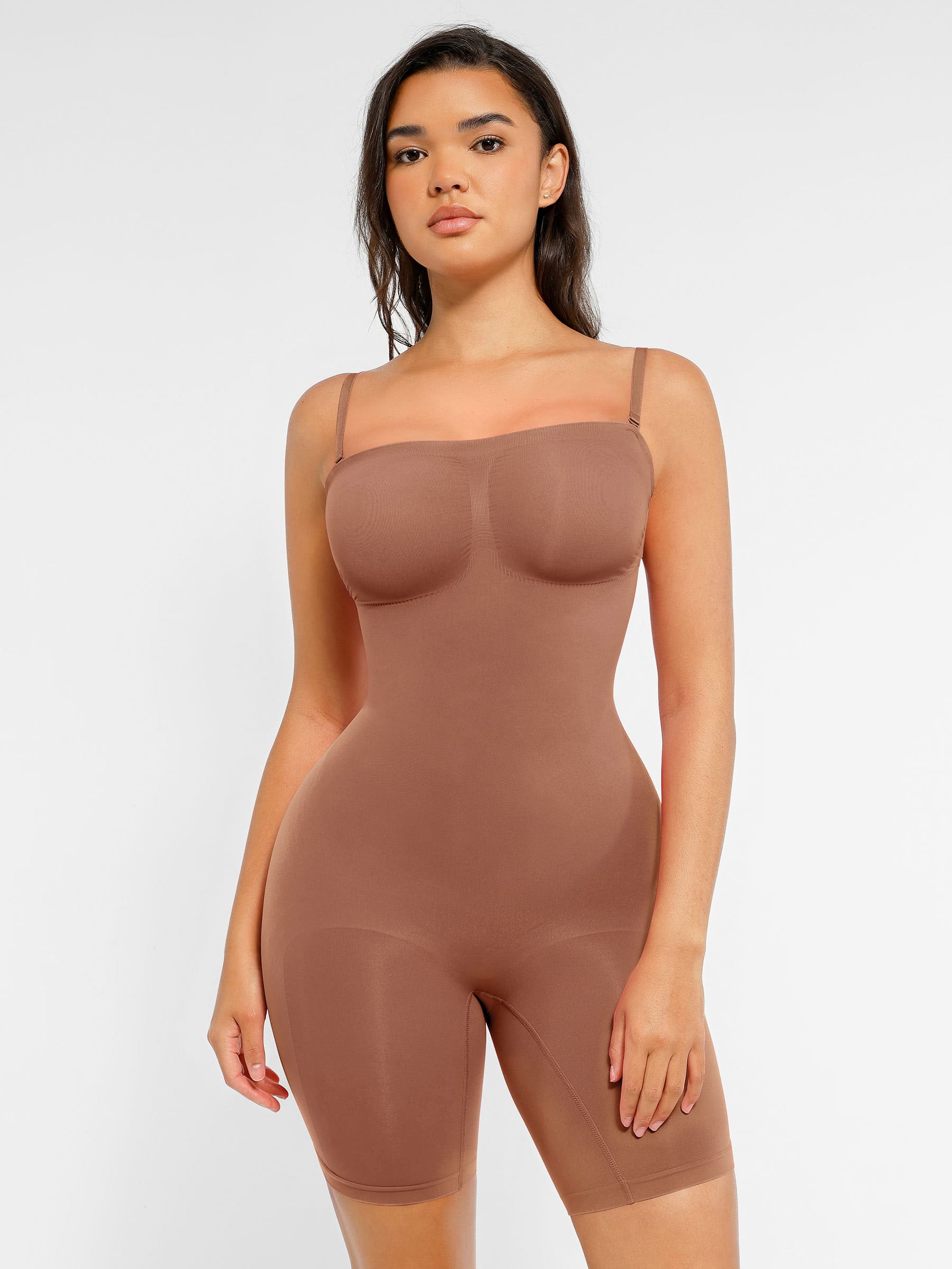 Feelingirl Strapless Seamless Bodysuit with Removable Straps - Image 41