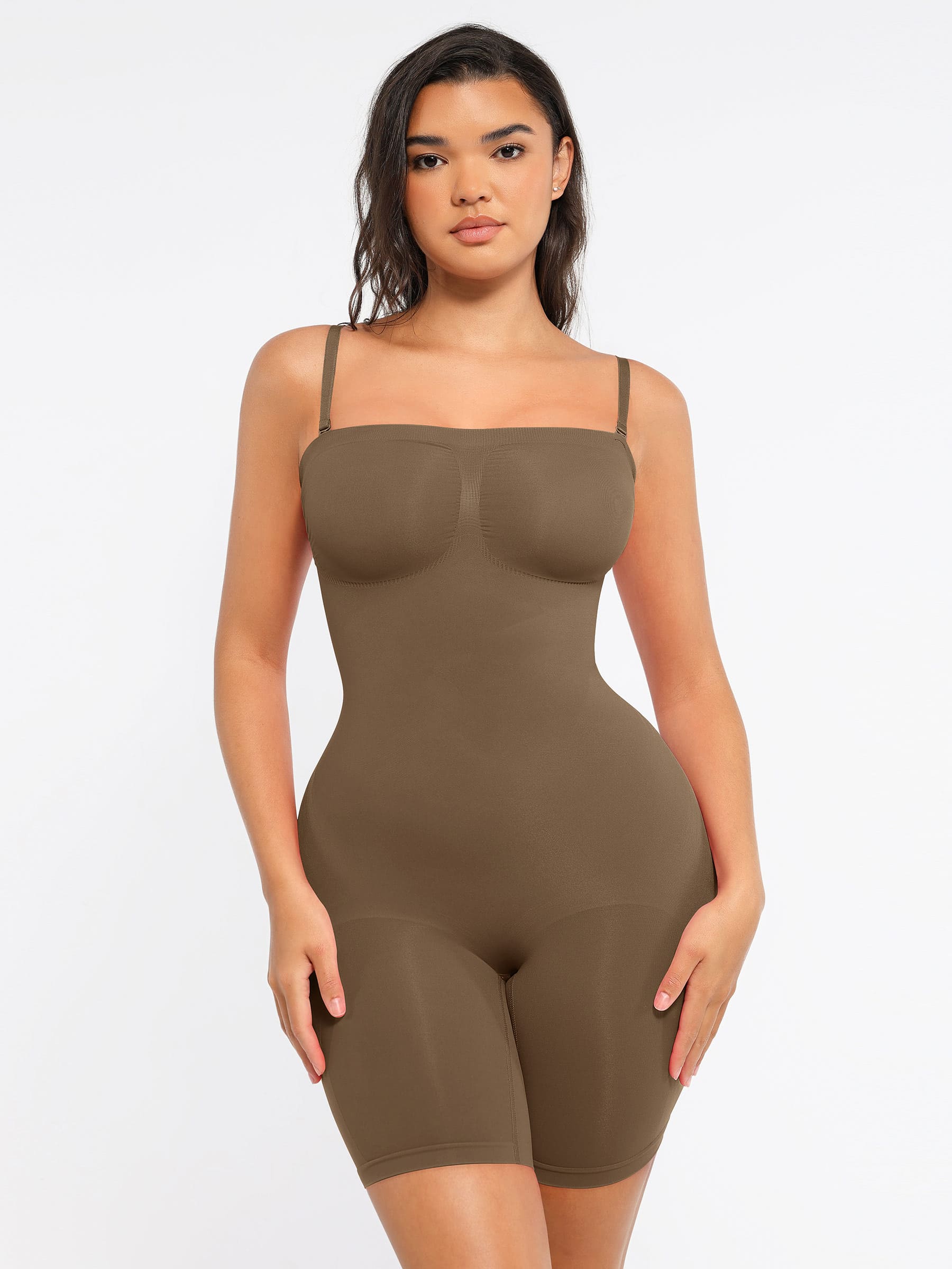 Feelingirl Strapless Seamless Bodysuit with Removable Straps - Image 52