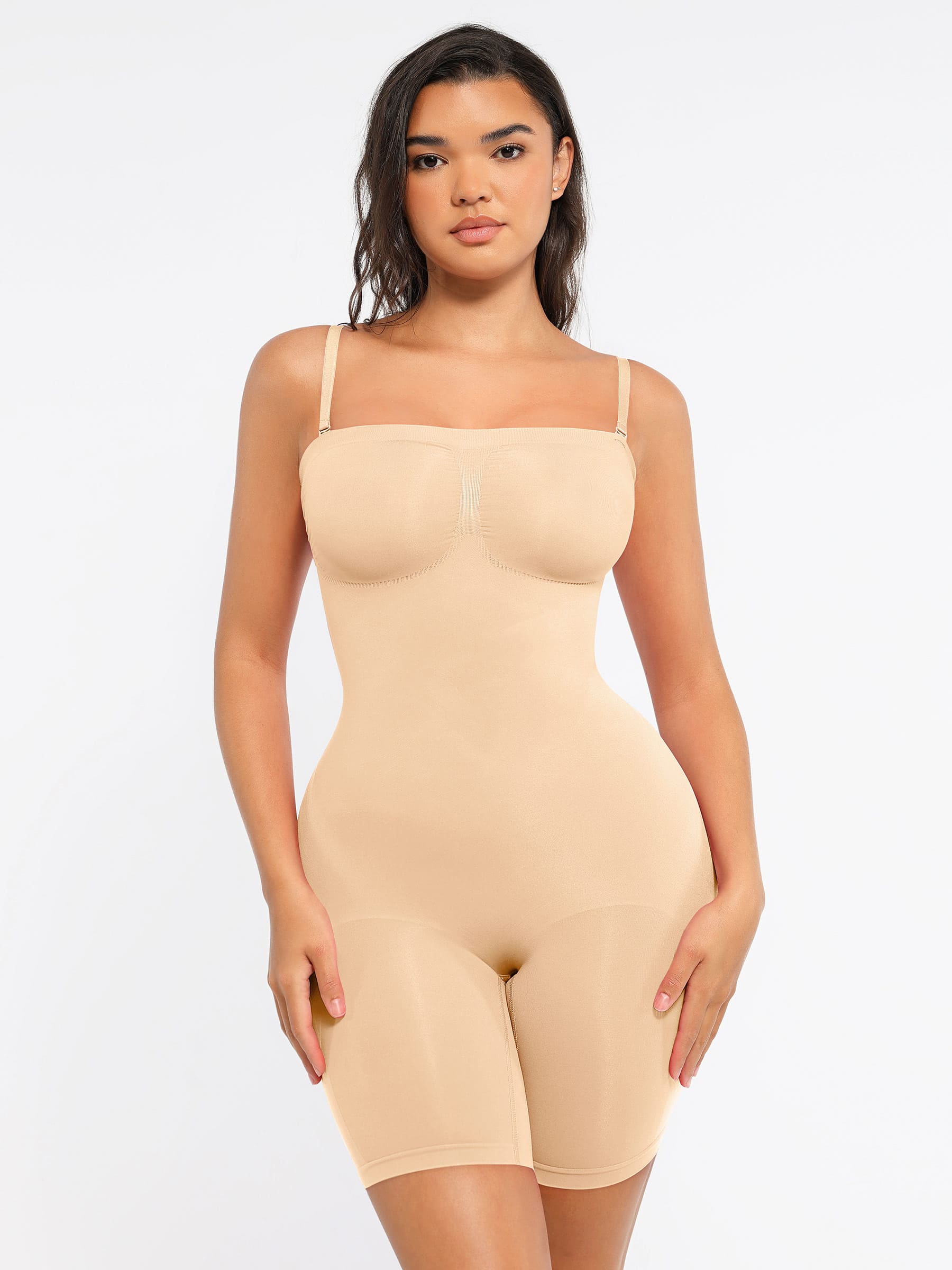Feelingirl Strapless Seamless Bodysuit with Removable Straps - Image 72