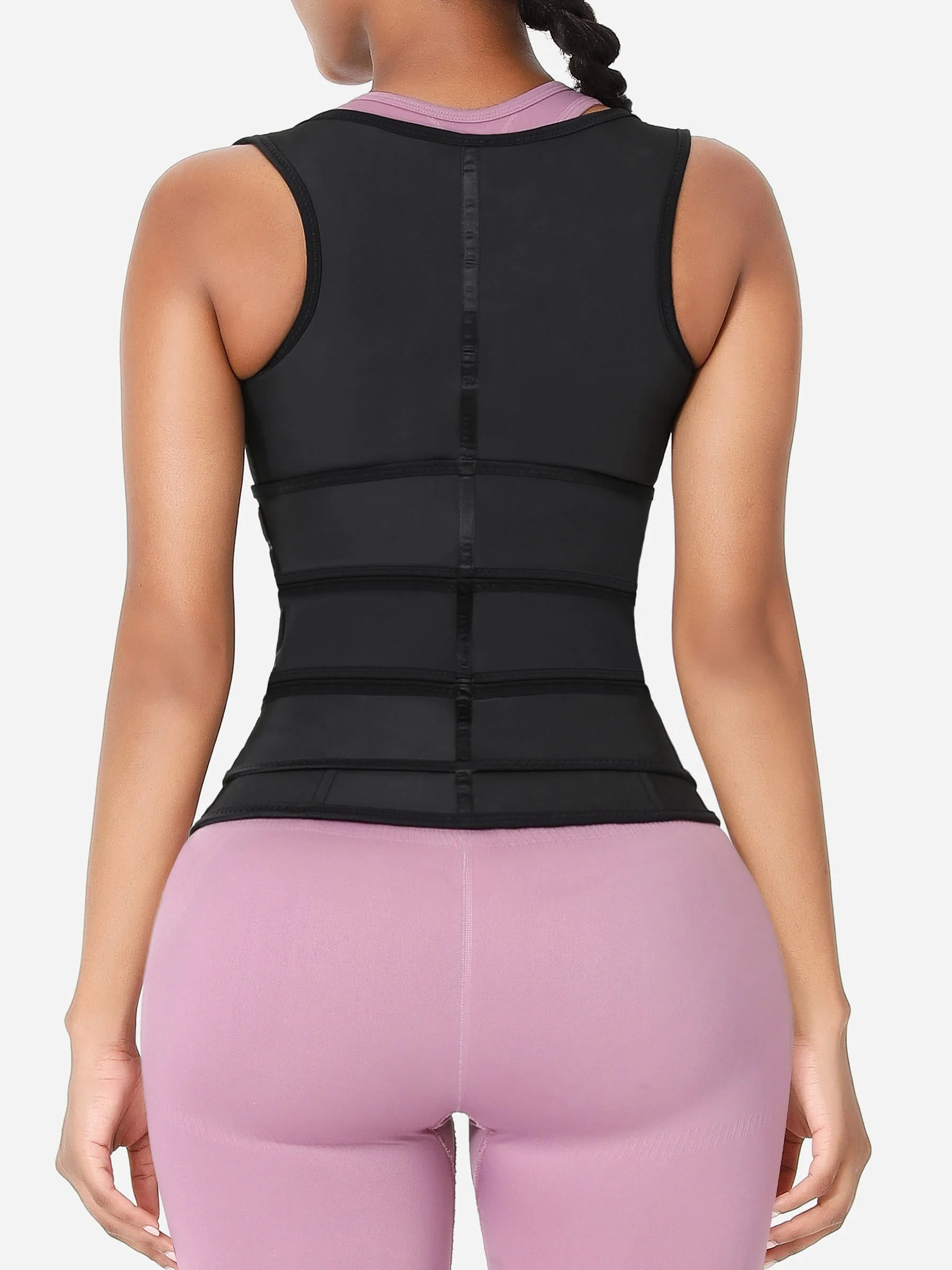 Feelingirl Triple Belt Rubber Vest Sport Girdle Waist Trainer - Image 3