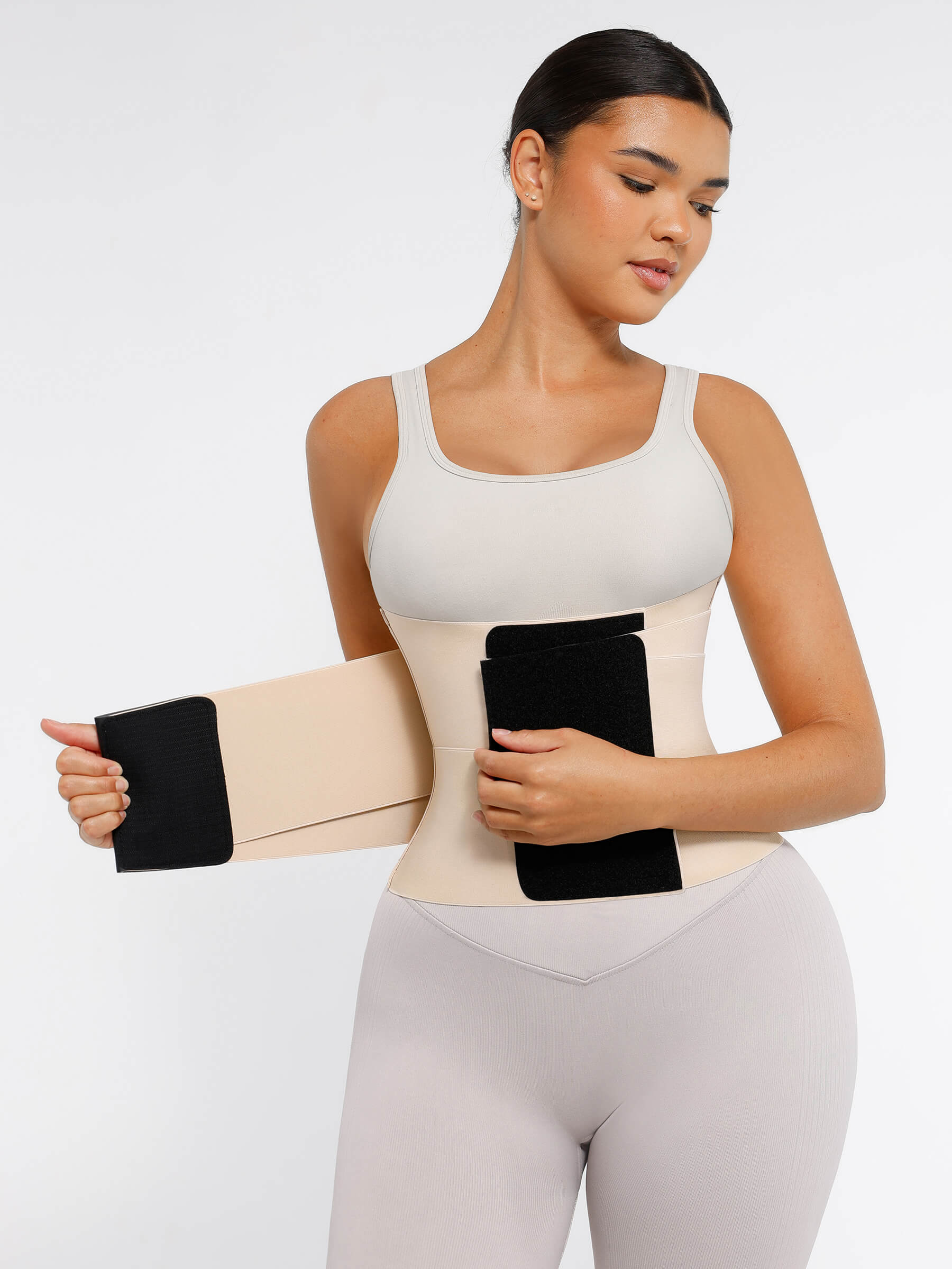 Feelingirl Triple Wrap Tummy Control Waist Trainer Belt - Image 28