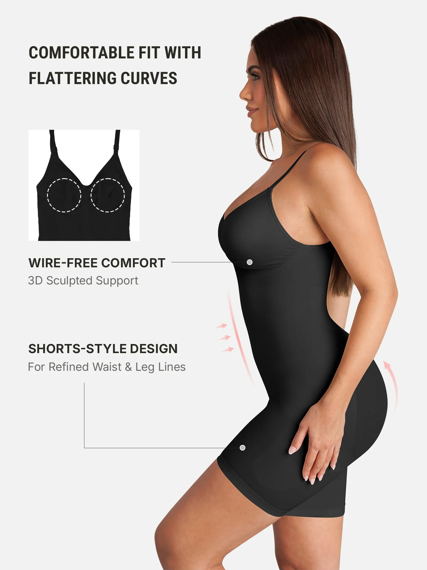 Feelingirl Tummy Control Bodysuit Butt Lifter Shapewear - Image 11