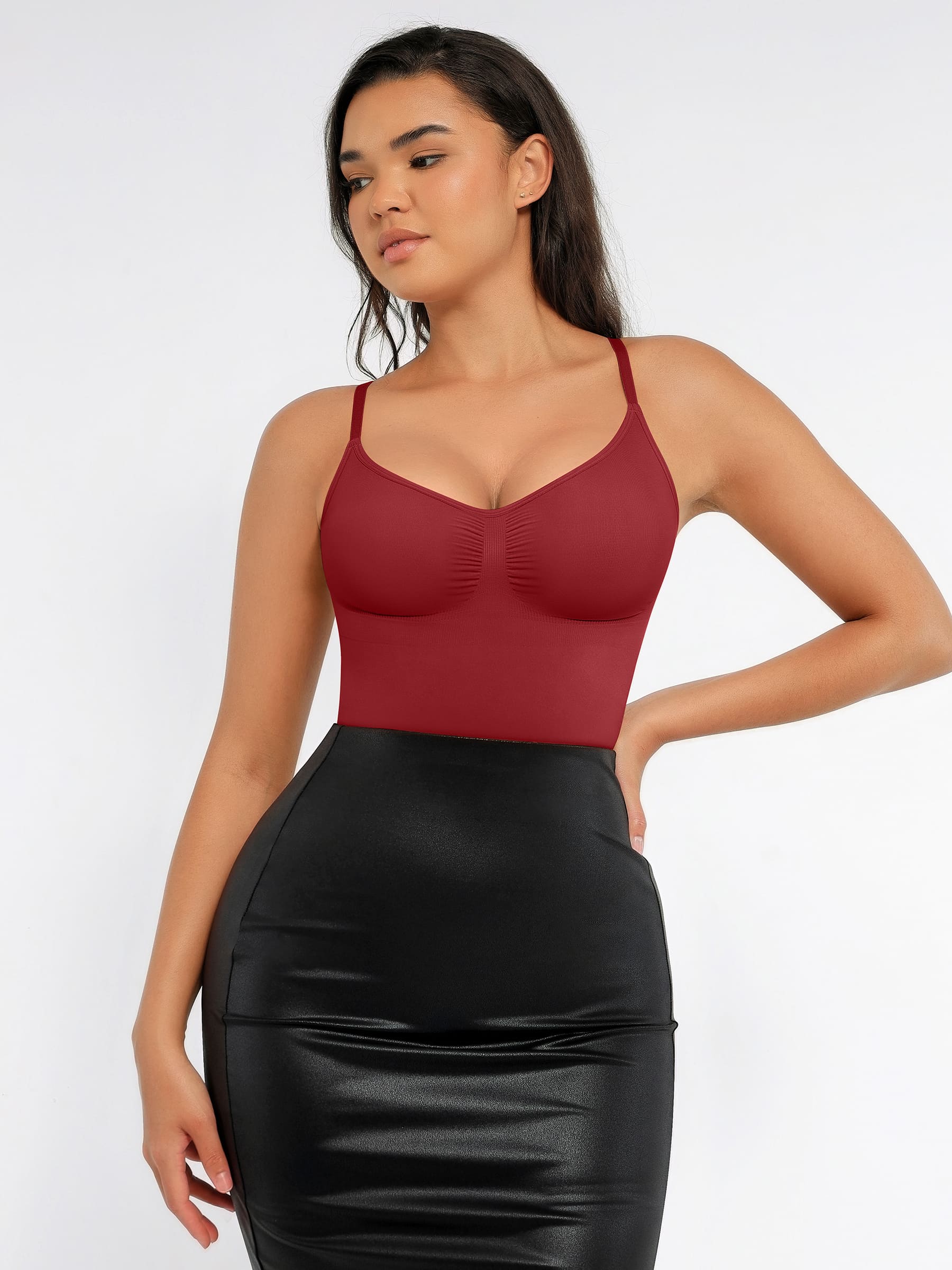 Feelingirl Tummy Control Seamless Thong Bodysuit - Image 100