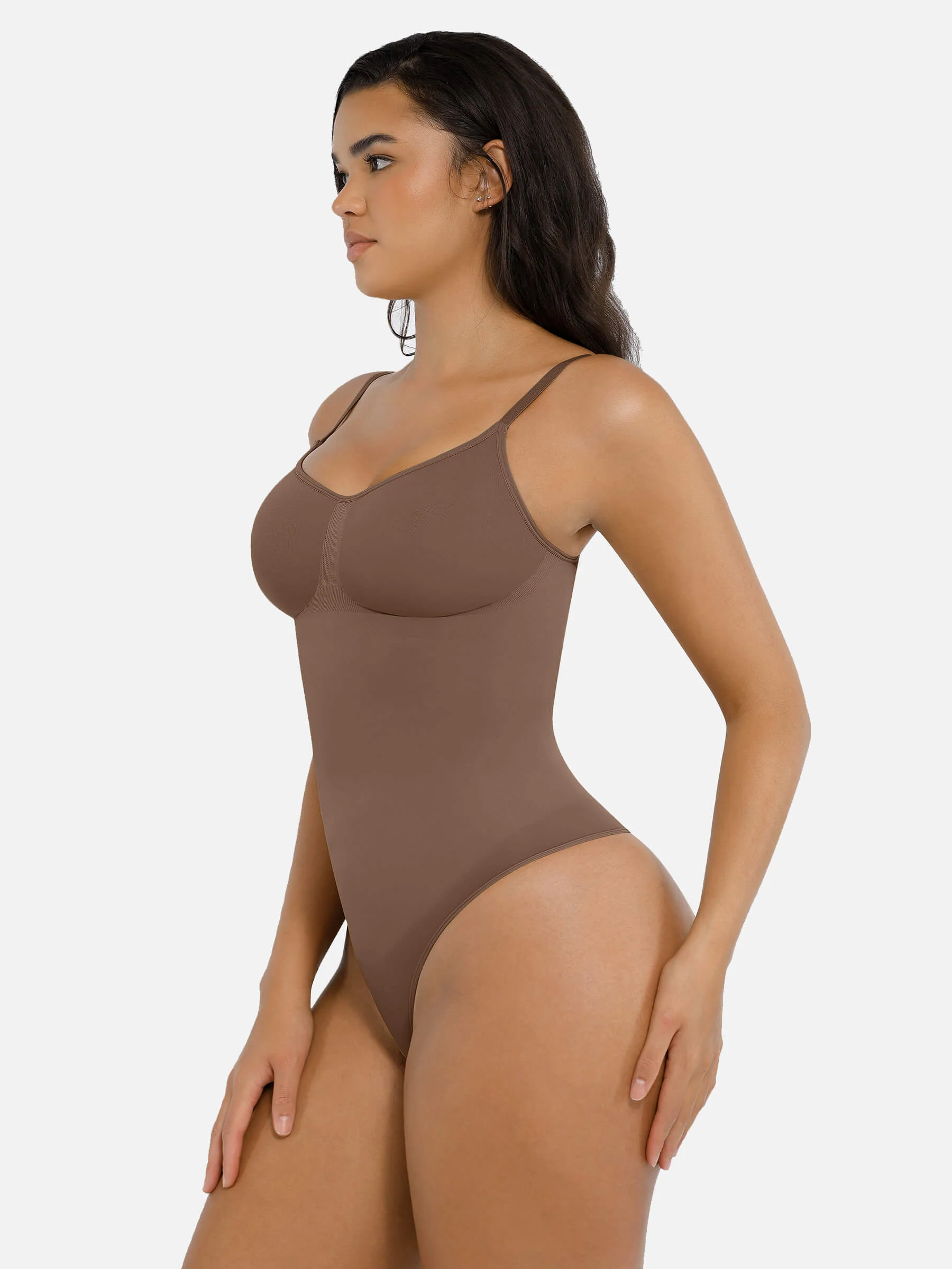 Feelingirl Tummy Control Seamless Thong Bodysuit - Image 30