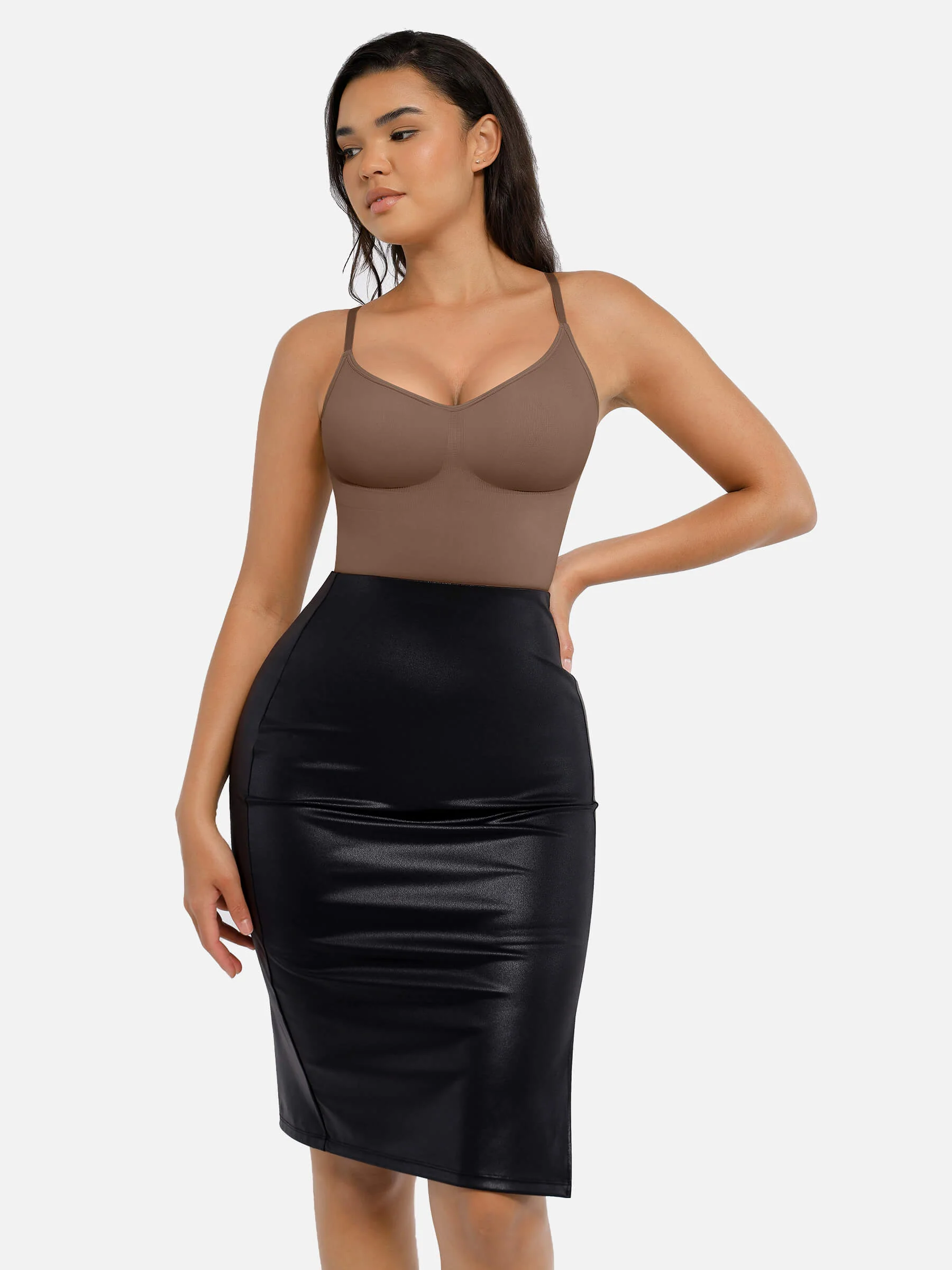 Feelingirl Tummy Control Seamless Thong Bodysuit - Image 31