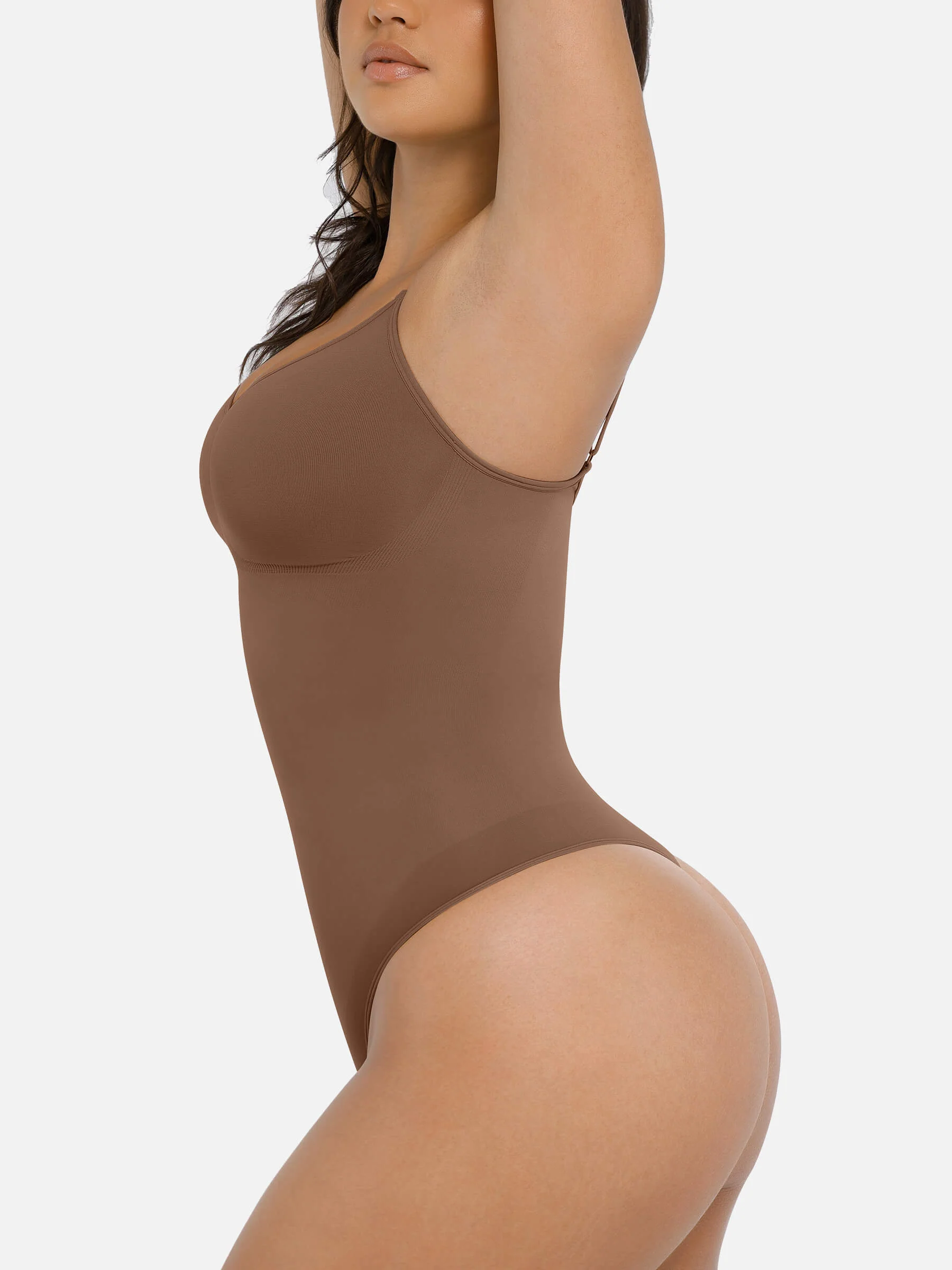 Feelingirl Tummy Control Seamless Thong Bodysuit - Image 32