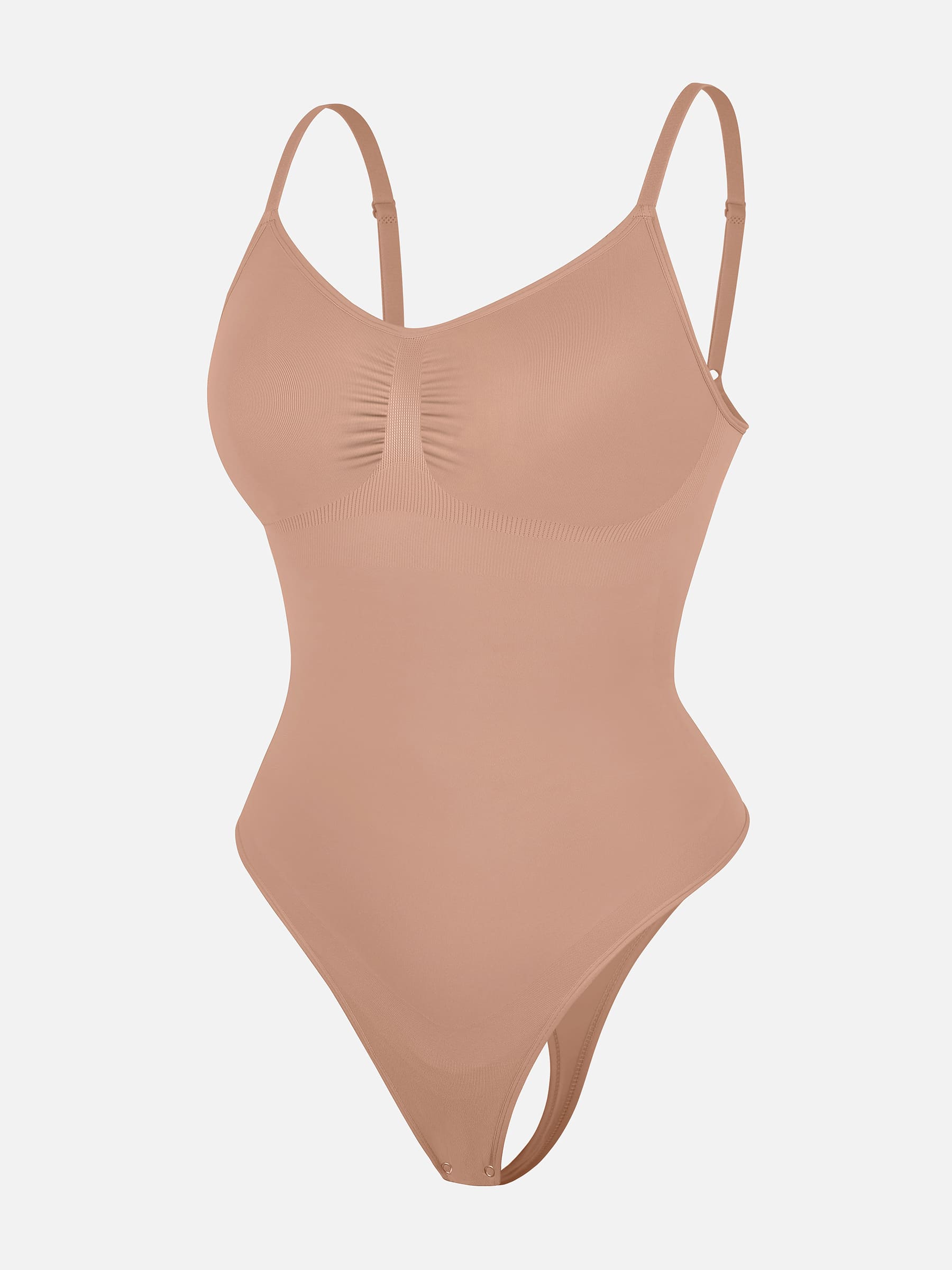 Feelingirl Tummy Control Seamless Thong Bodysuit - Image 49