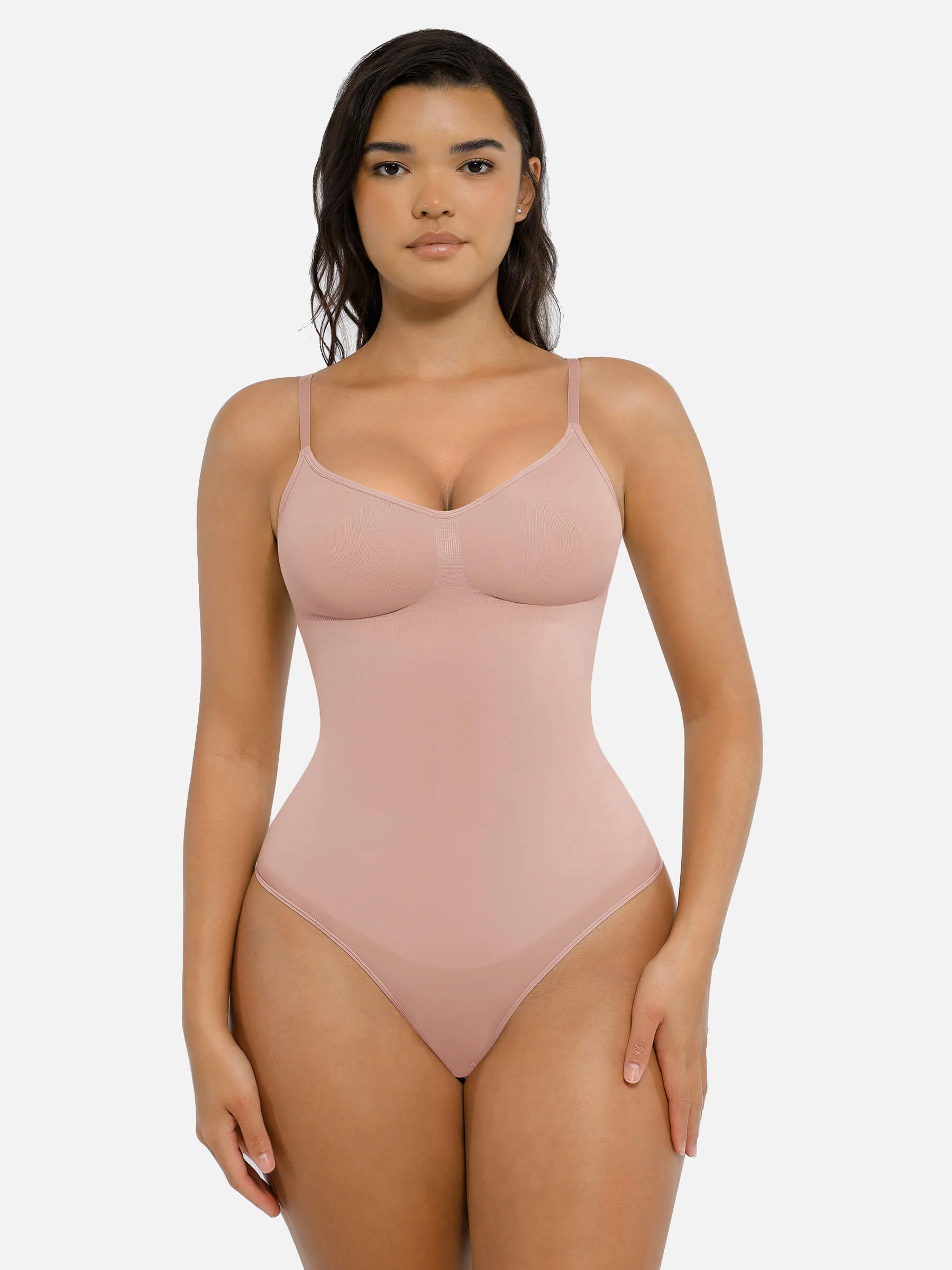 Feelingirl Tummy Control Seamless Thong Bodysuit - Image 51