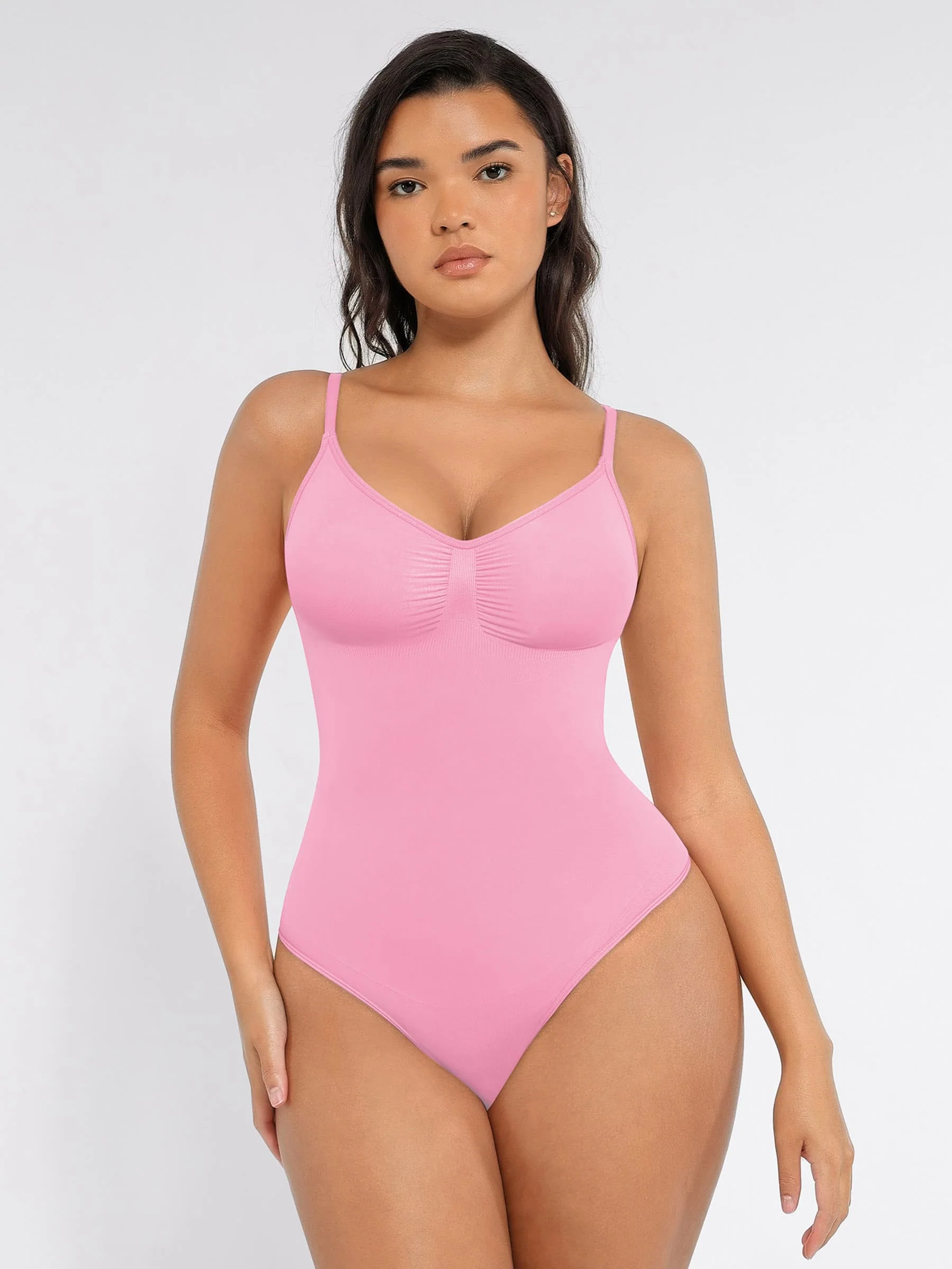 Feelingirl Tummy Control Seamless Thong Bodysuit - Image 85
