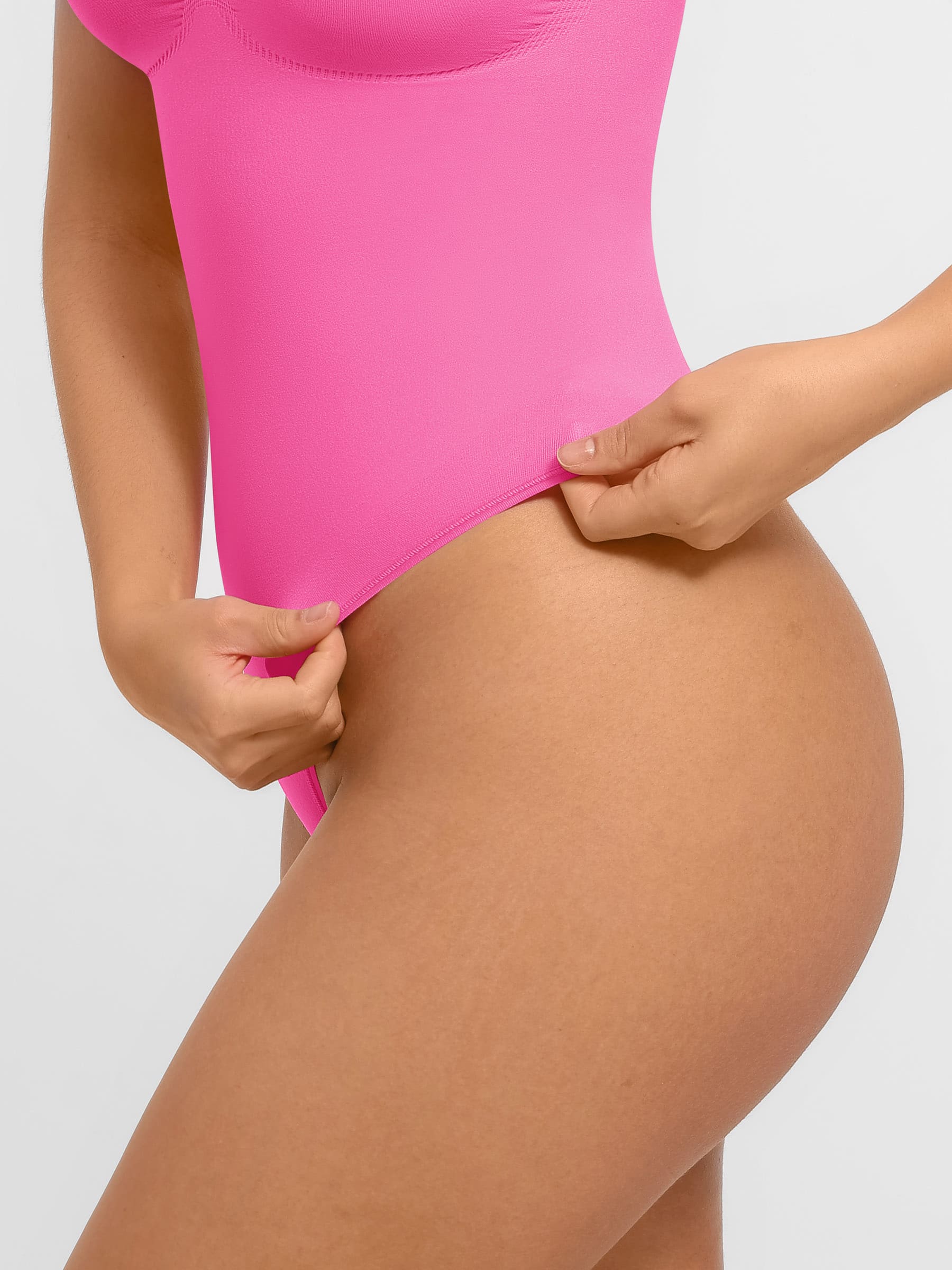 Feelingirl Tummy Control Seamless Wide Strap Bodysuit - Image 7