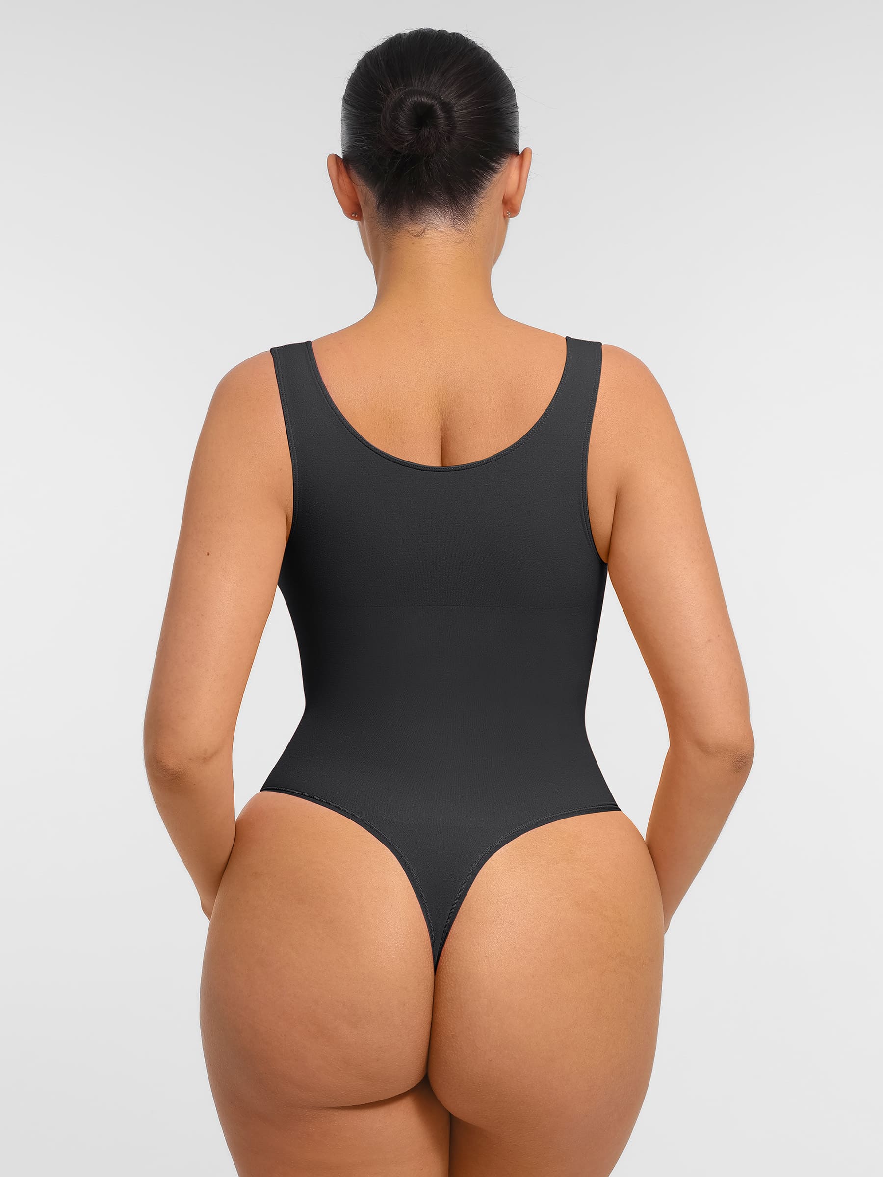 Feelingirl Tummy Control Seamless Wide Strap Bodysuit - Image 11