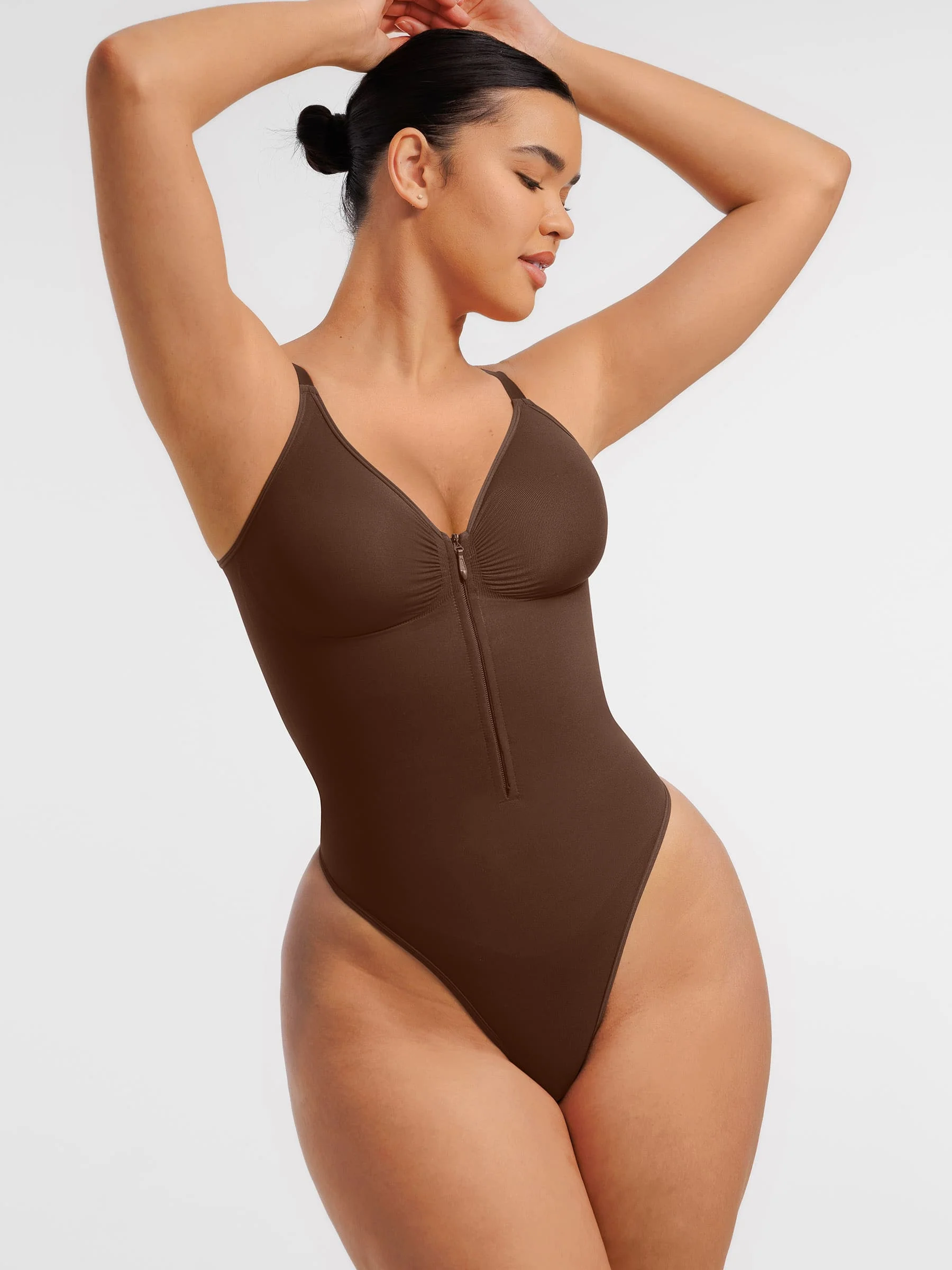 Feelingirl Tummy Control Seamless Zipper Shaping Bodysuit [BOGO] - Image 17
