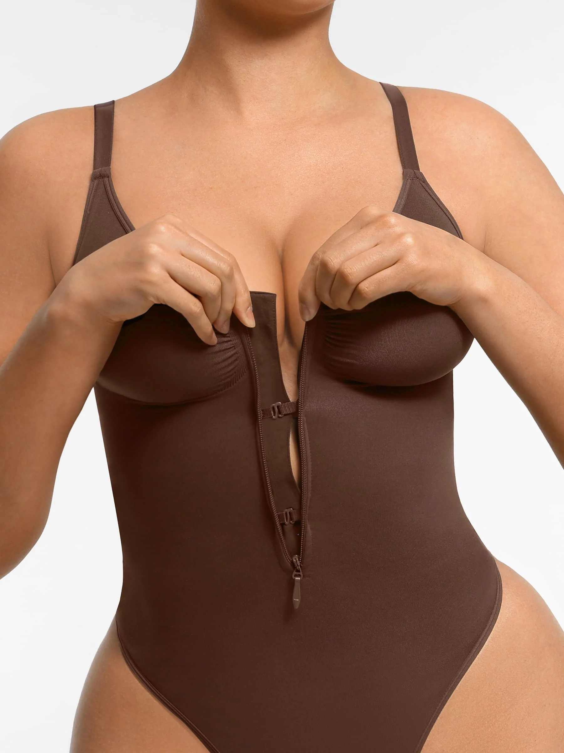 Feelingirl Tummy Control Seamless Zipper Shaping Bodysuit [BOGO] - Image 20