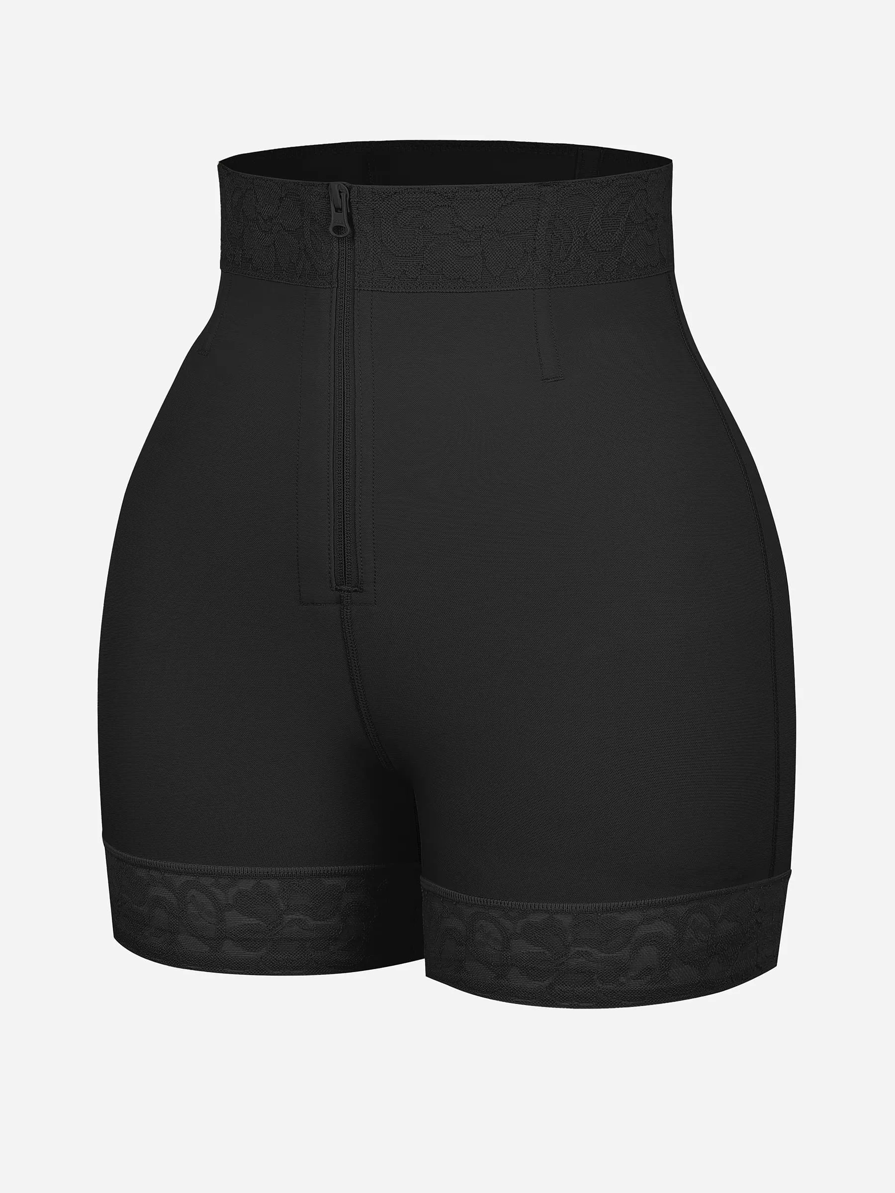 Feelingirl Tummy Control Shaping Shorts Butt Lifter with Clasps and Zipper - Image 39