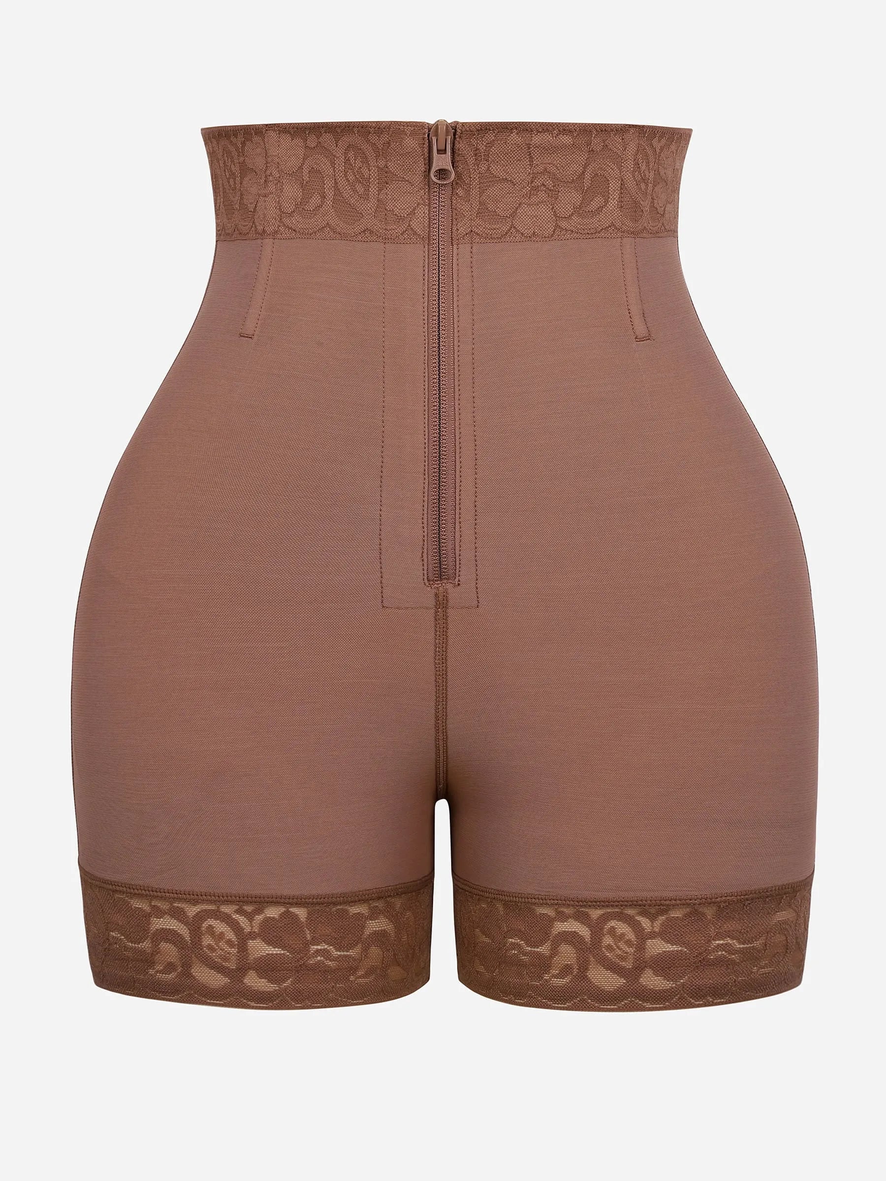 Feelingirl Tummy Control Shaping Shorts Butt Lifter with Clasps and Zipper - Image 48
