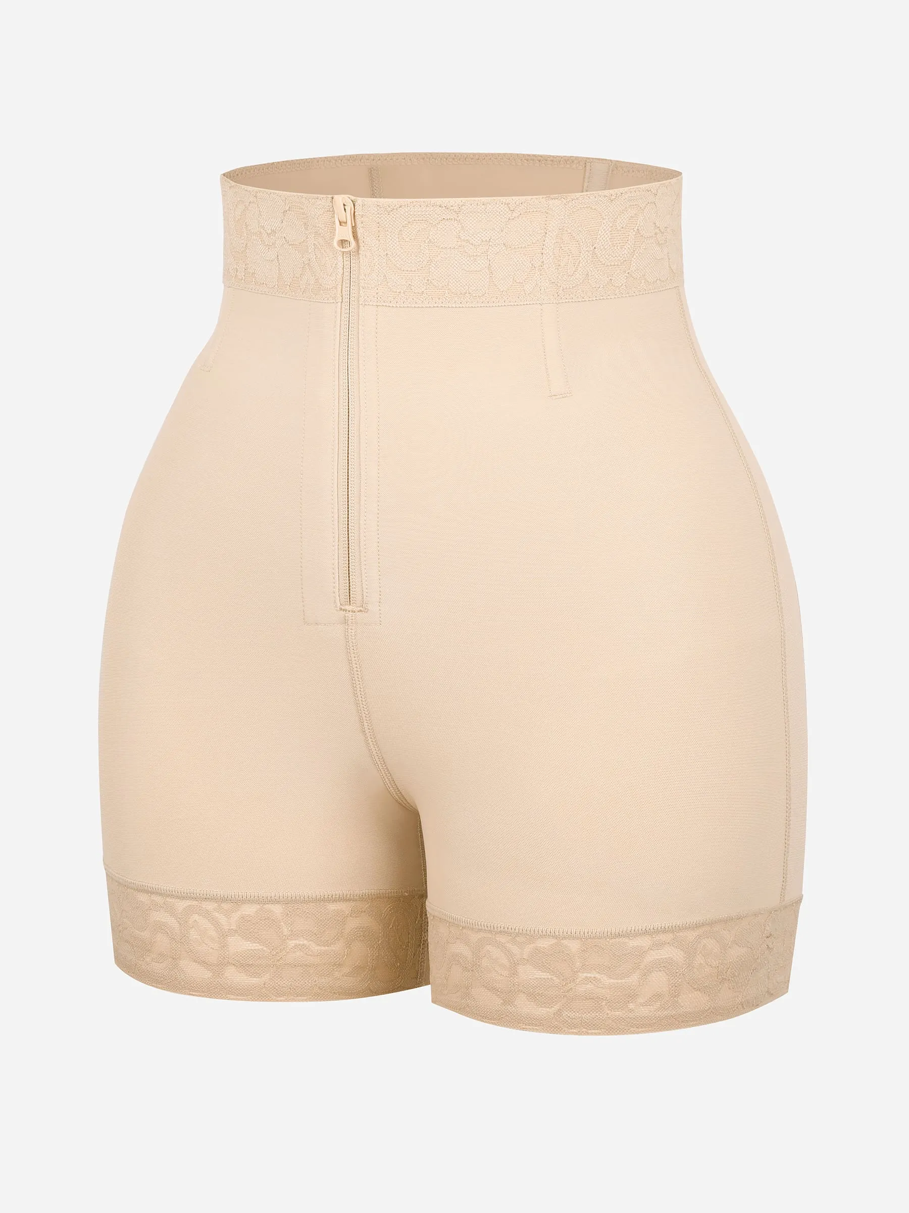 Feelingirl Tummy Control Shaping Shorts Butt Lifter with Clasps and Zipper - Image 9