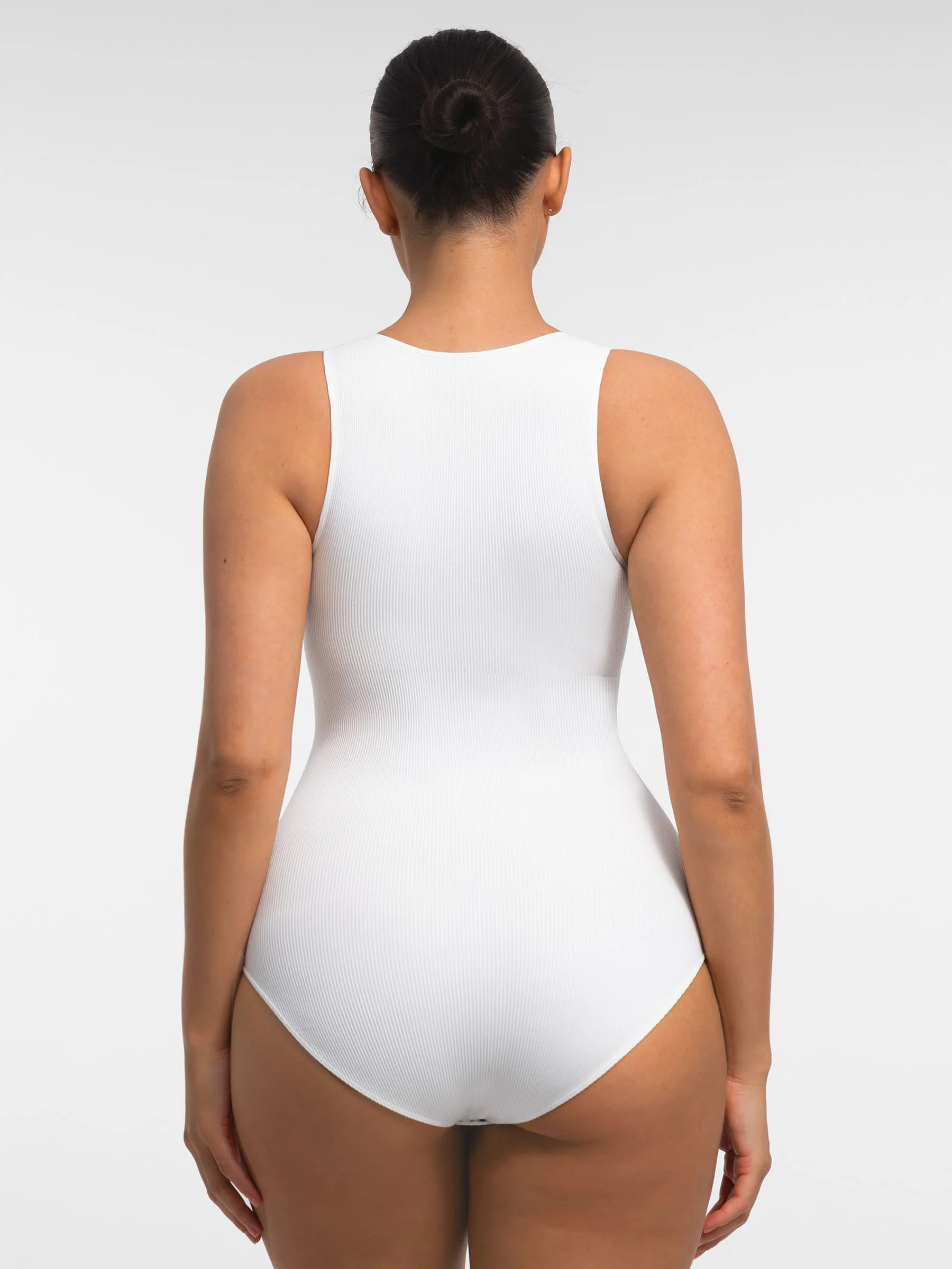 Feelingirl Seamless Tummy Control Invisible Zipper Shaping Bodysuit - Image 13