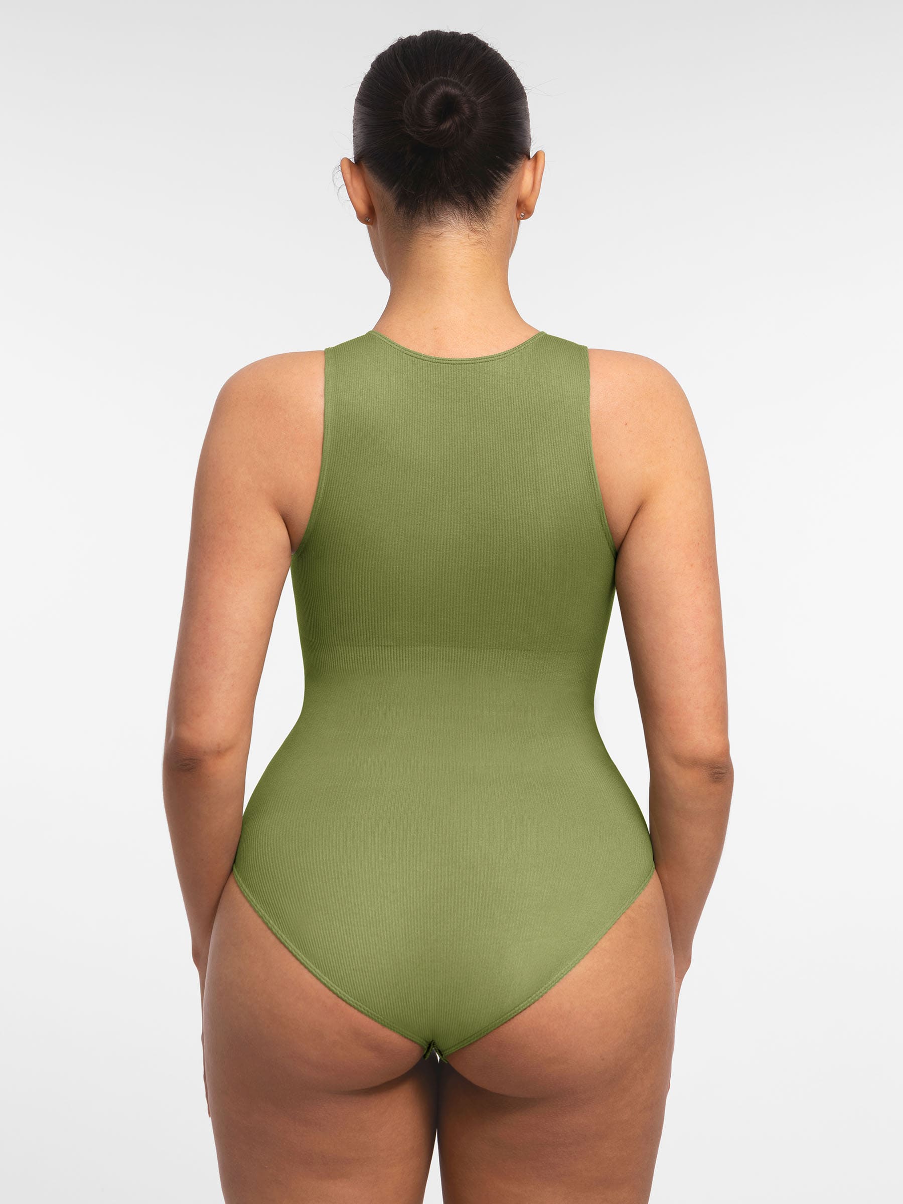 Feelingirl Seamless Tummy Control Invisible Zipper Shaping Bodysuit - Image 29