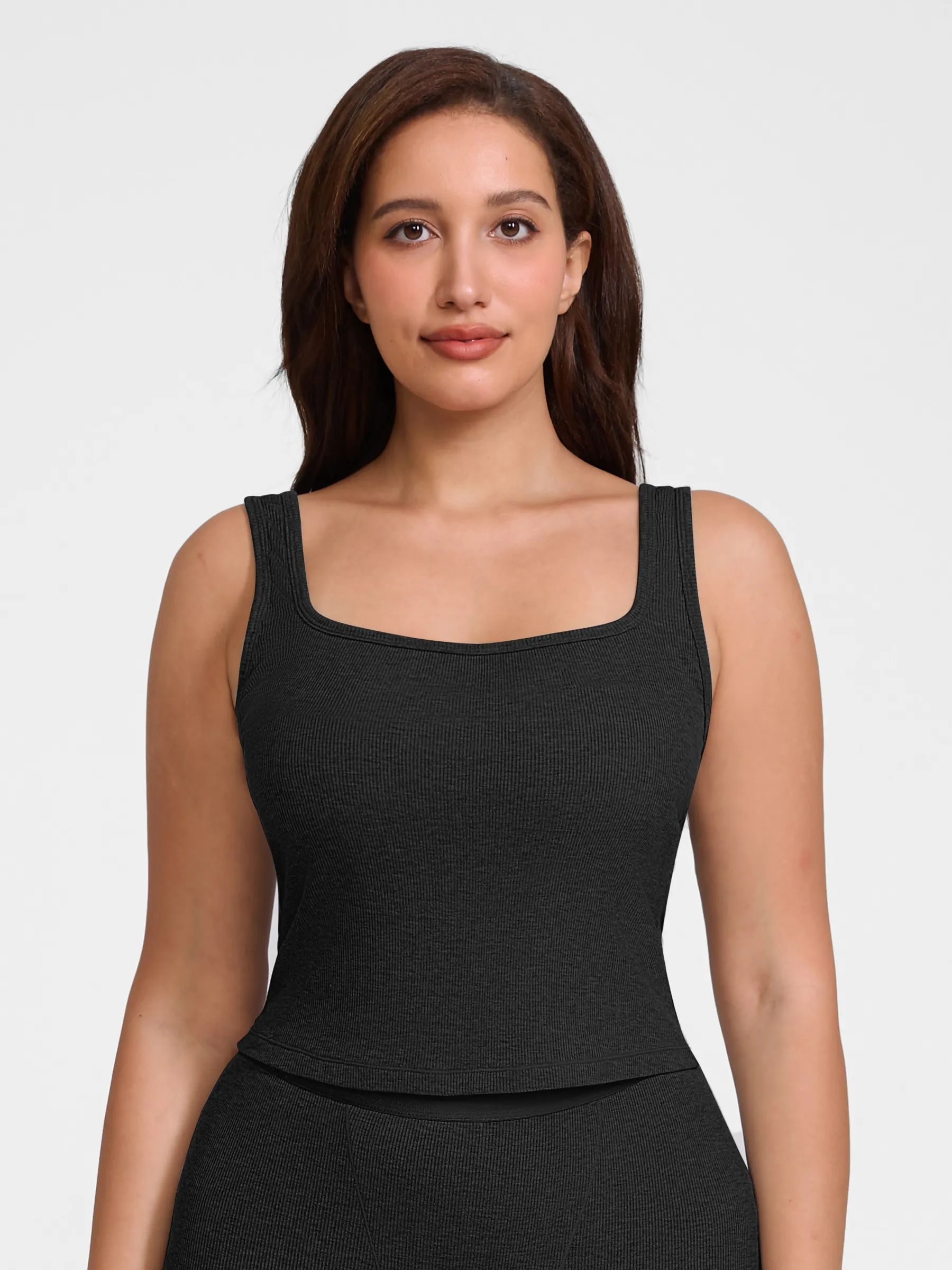 Feelingirl Breathable Ribbed Sleeveless Tank Top - Image 23