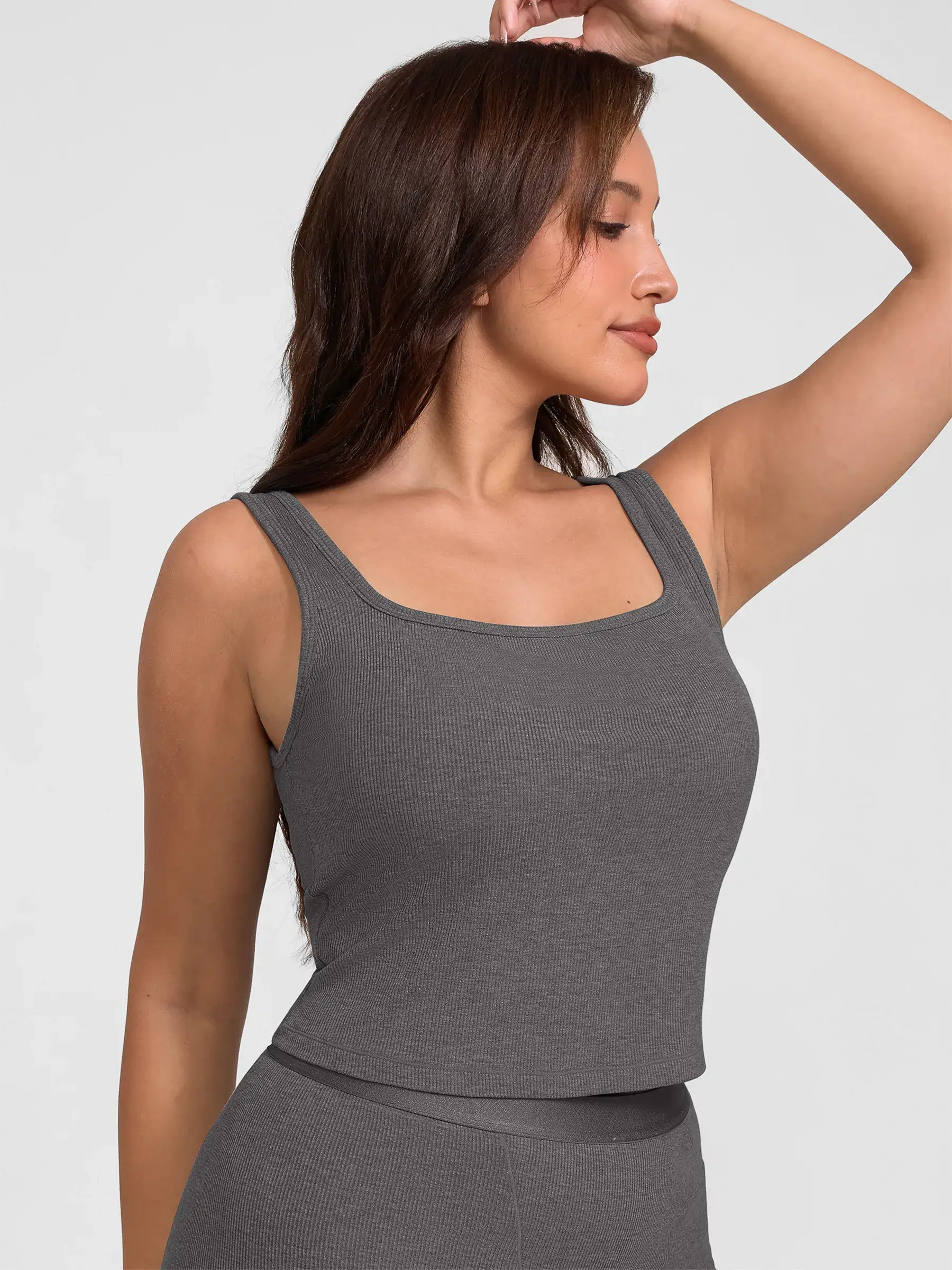 Feelingirl Breathable Ribbed Sleeveless Tank Top - Image 31